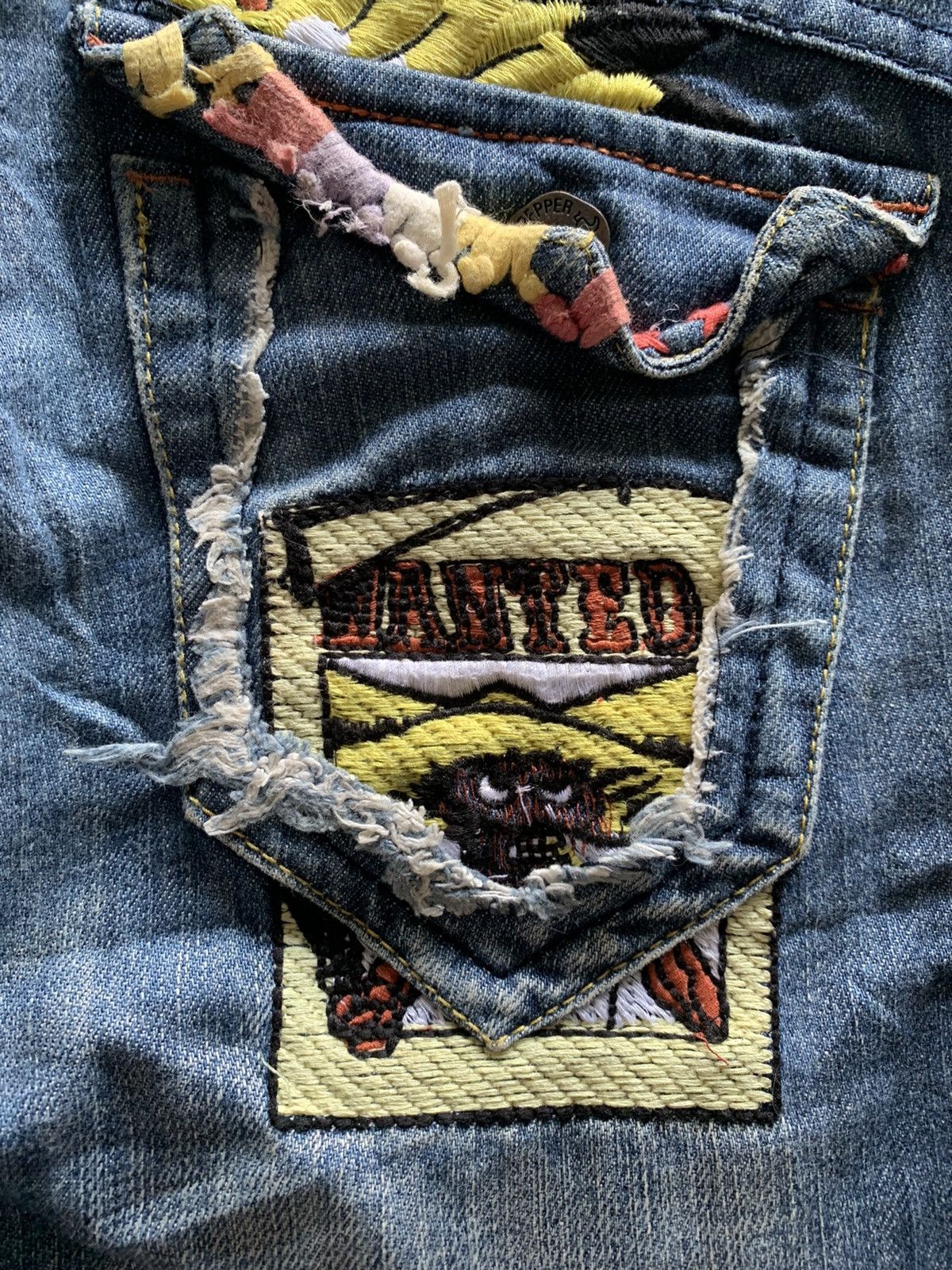 Hysteric Glamour × Japanese Brand × Vintage flare vintage y2k red pepper patchwork western style Size 30" / US 8 / IT 44 - 16 Thumbnail