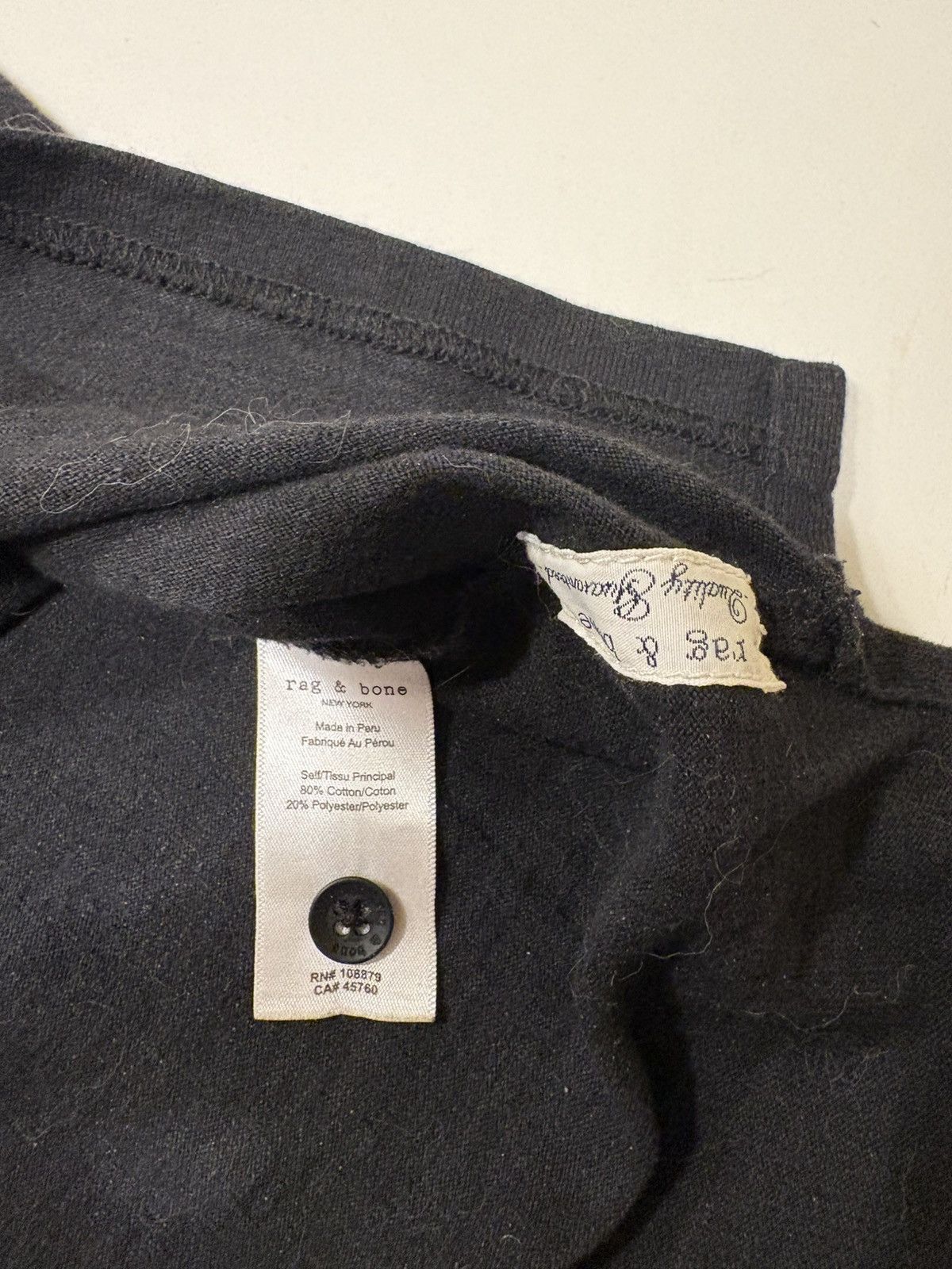 Rag & Bone Rag and Bone Black Polo Size US L / EU 52-54 / 3 - 4 Thumbnail