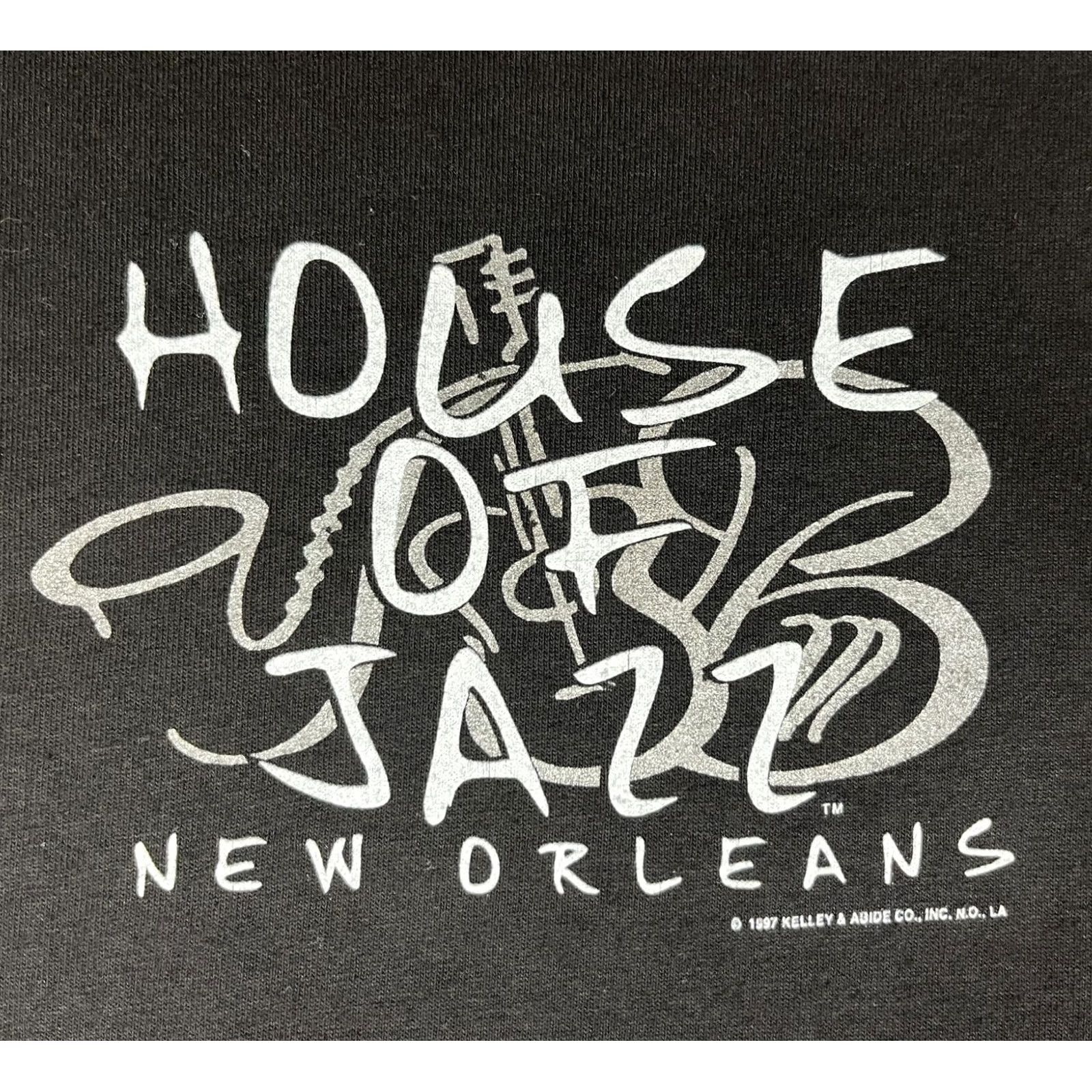 Gildan VINTAGE Men’s House of Jazz New Orleans T-Shirt Sz L Size US L / EU 52-54 / 3 - 3 Thumbnail