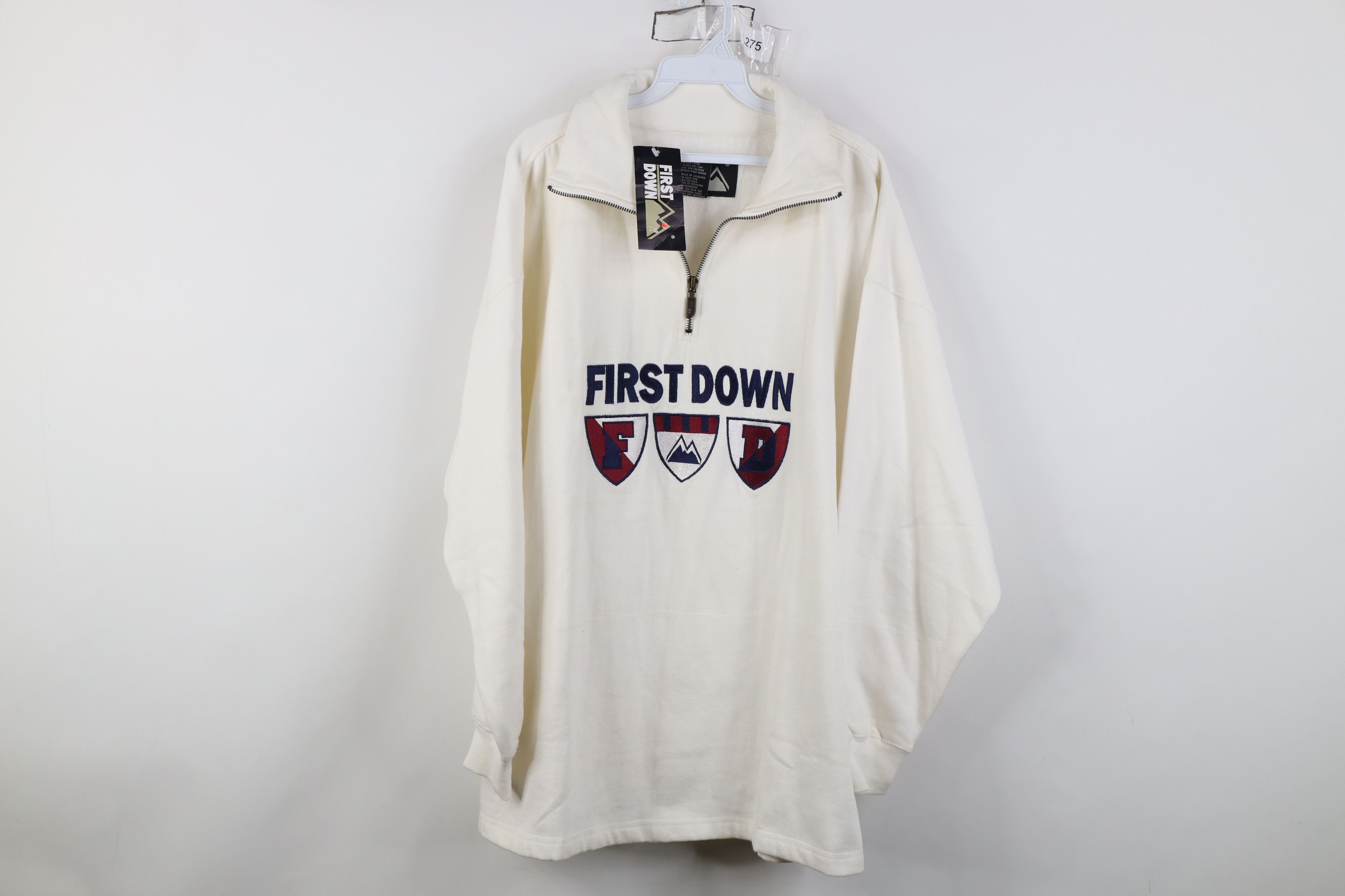 Vintage Deadstock Vintage 90s Streetwear Mountain Zip Sweatshirt Size US XL / EU 56 / 4 - 1 Thumbnail