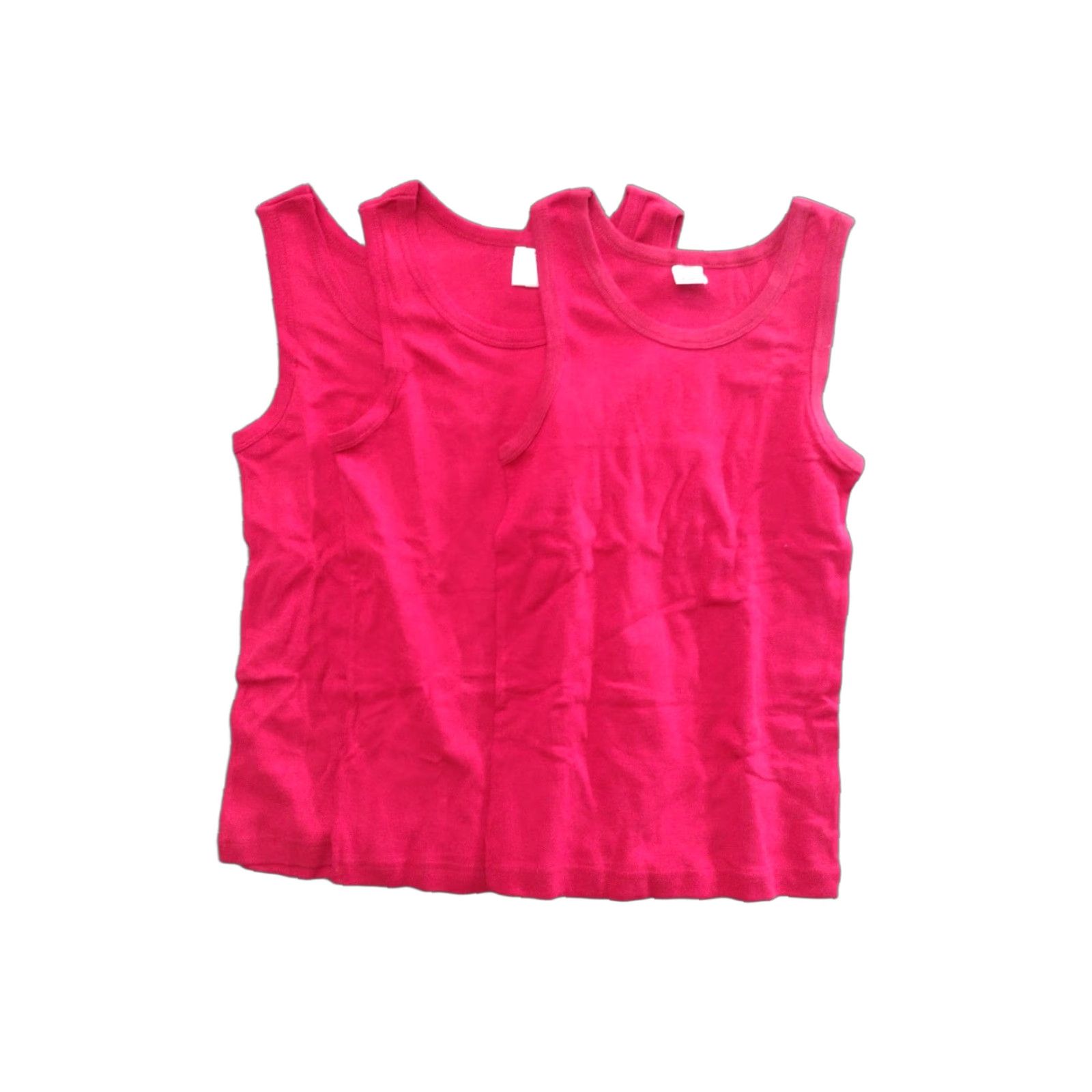 Superga Super Tank Top Women’s Red 100% Cotton Sleeveless Tank Shirt 14 Regular Size XL / US 12-14 / IT 48-50 - 1 Thumbnail