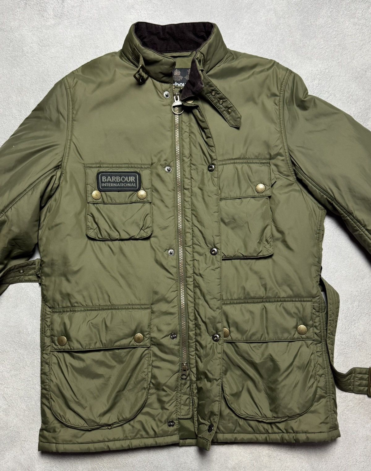 Barbour Barbour International Belted Quilted Jacket Logo Biker Size US M / EU 48-50 / 2 - 10 Thumbnail