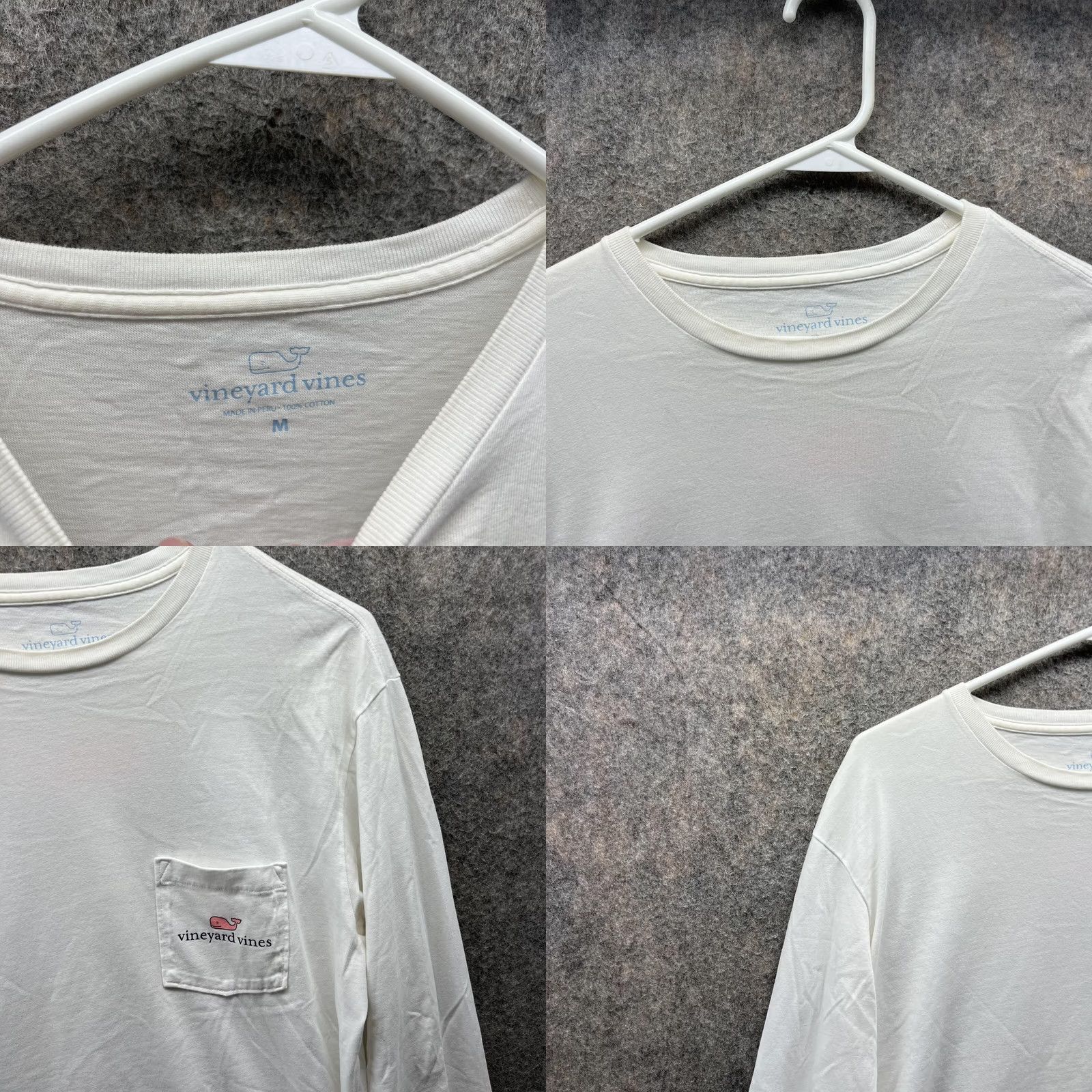 Vineyard Vines Vineyard Vines Shirt Men Medium White Long Sleeve Crewneck Pocket Casual Size US M / EU 48-50 / 2 - 8 Thumbnail