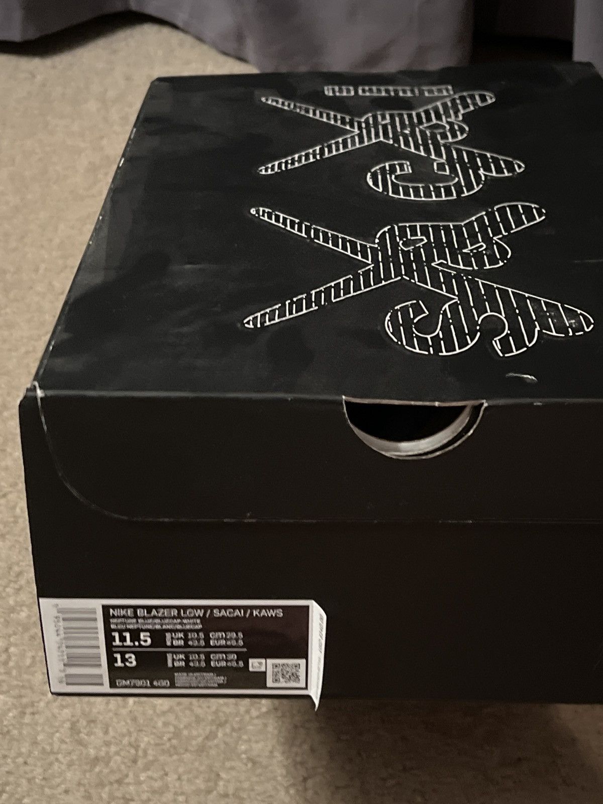 Kaws × Nike × Sacai Nike x Sacai x Kaws Blazer Low Neptune Blue Size US 11.5 / EU 44-45 - 7 Thumbnail