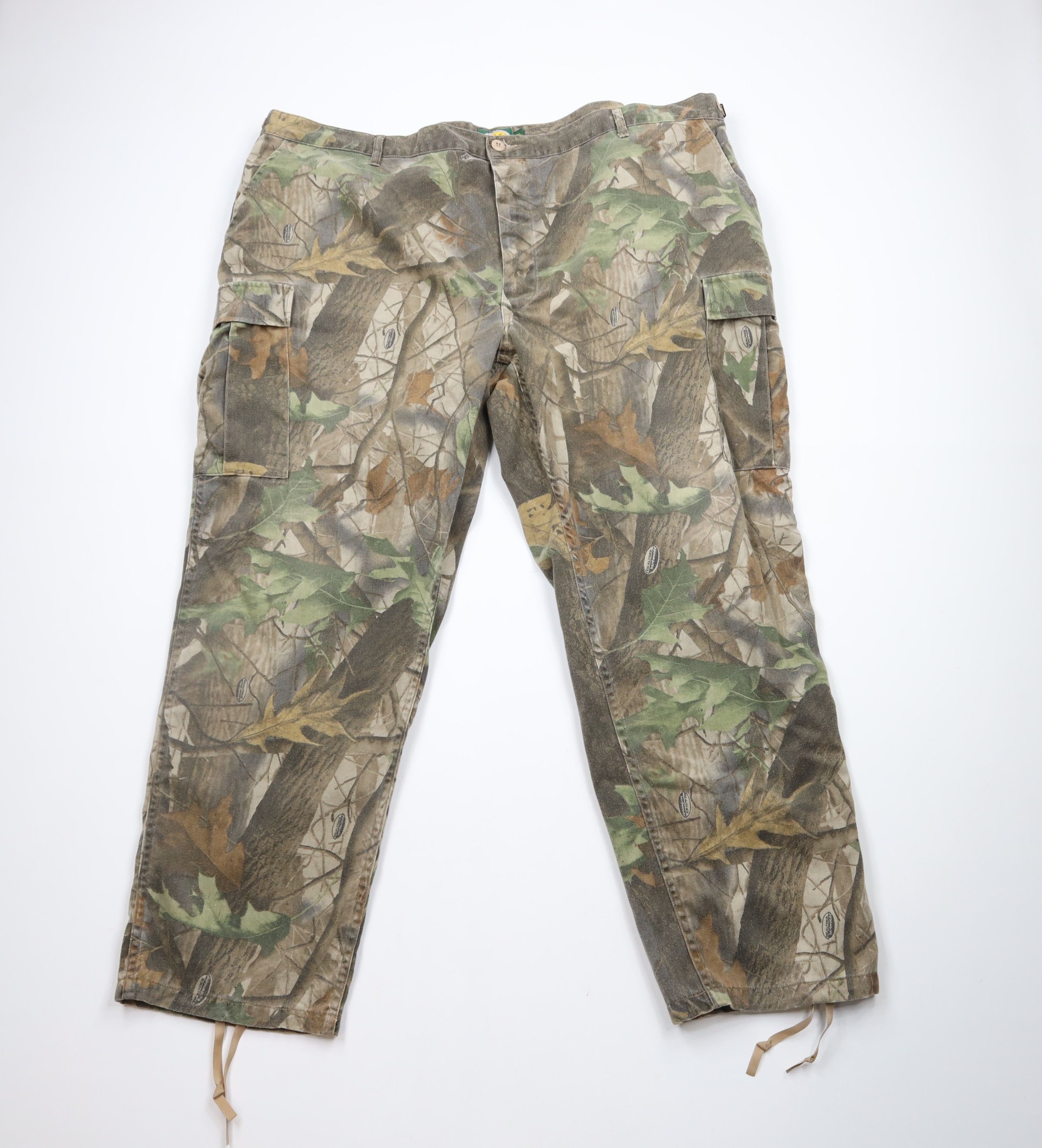 Cabelas × Vintage Vintage 90s Cabelas Realtree Camouflage Wide Leg Cargo Pants Size US 42 / EU 58 - 1 Thumbnail