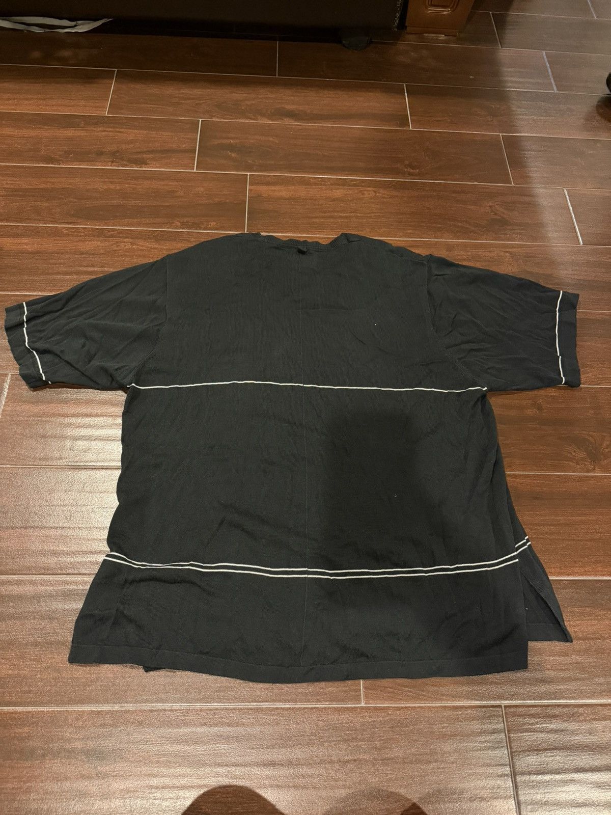 Ovadia & Sons Ovadia & Sons Contrast Stitch Mesh Tee Black XL Size US XL / EU 56 / 4 - 2 Thumbnail