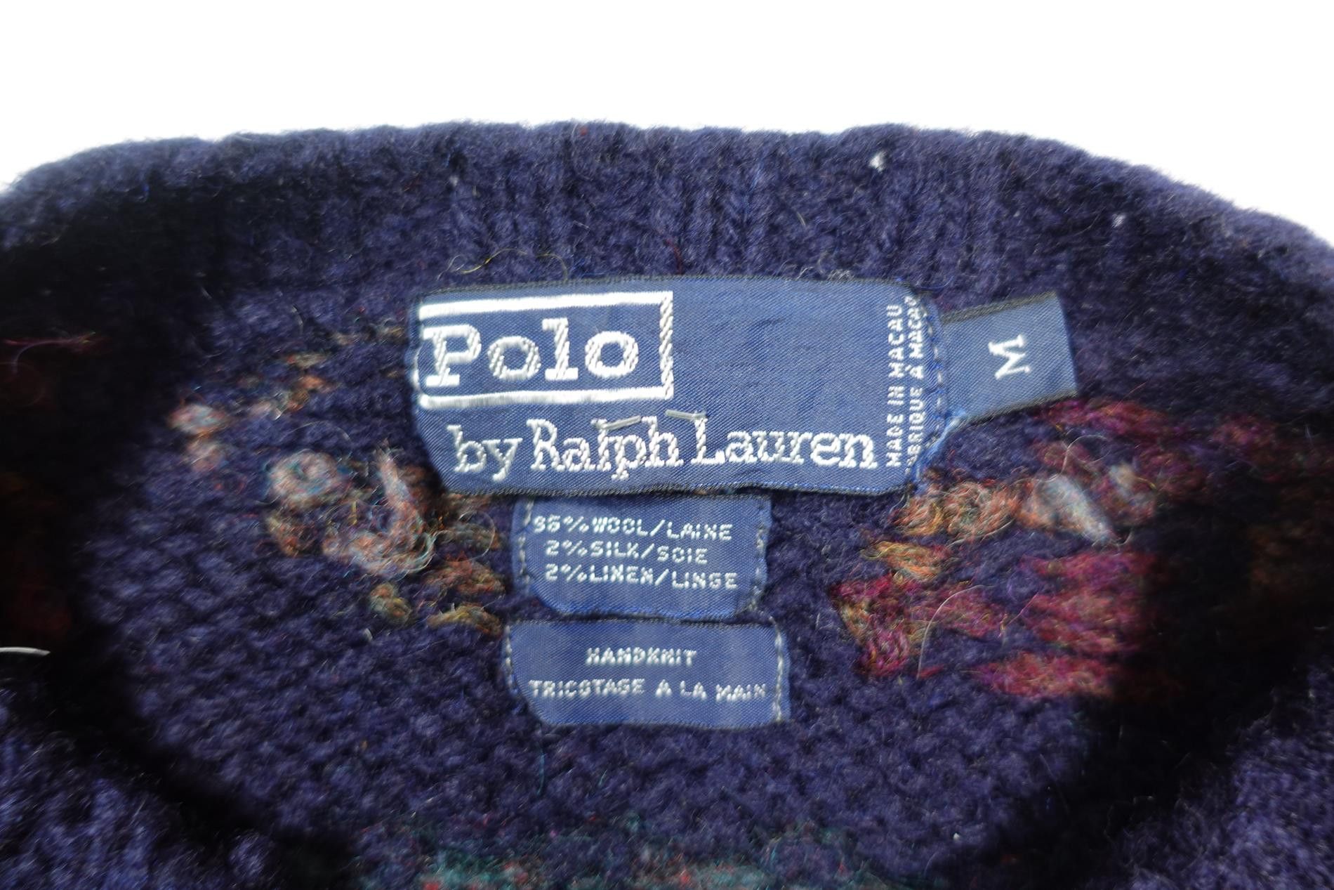 Polo Ralph Lauren Polo Ralph Lauren Sweater Fair Isle Hand Knit Wool Vintage M Size US M / EU 48-50 / 2 - 3 Thumbnail