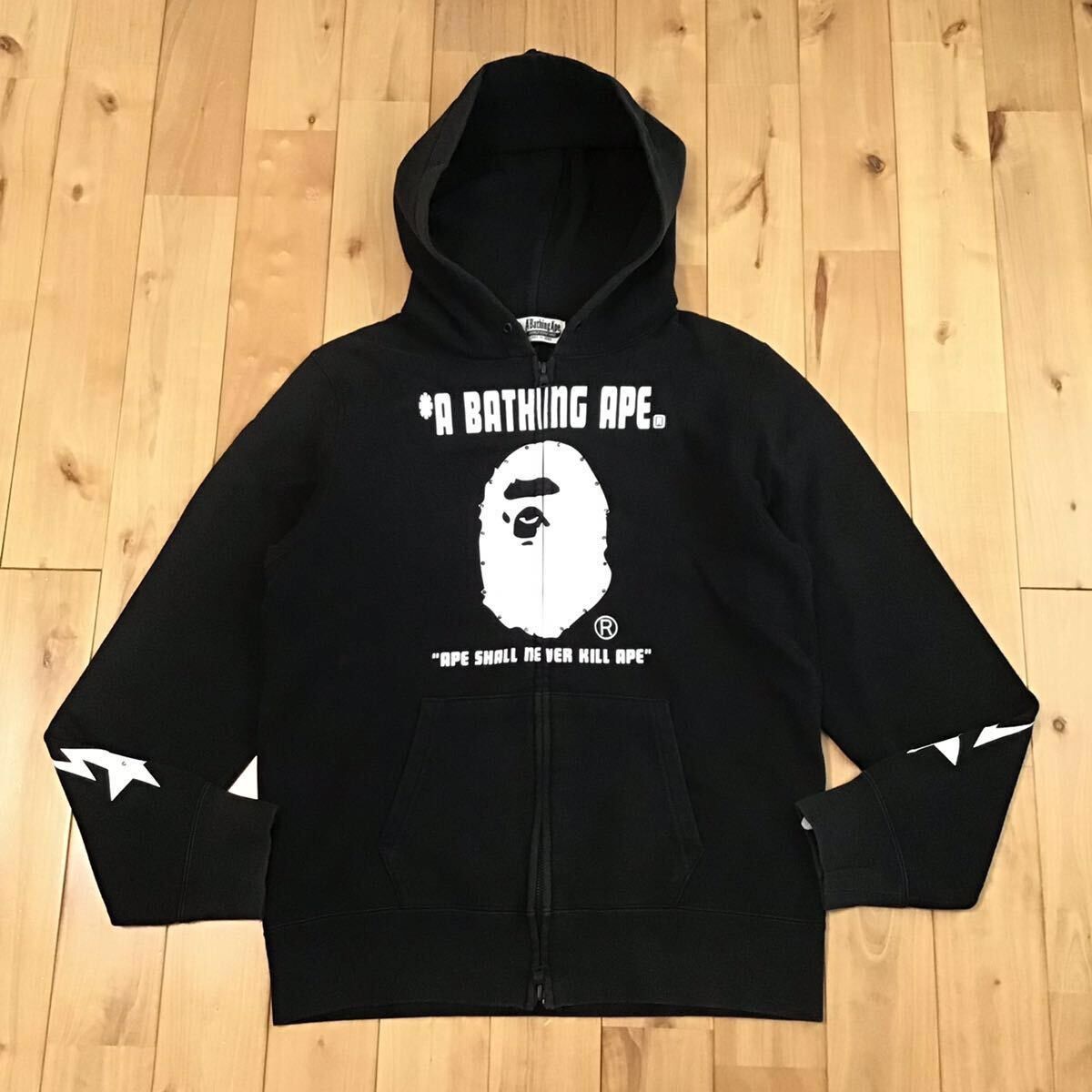 Bape × Nigo × Swarovski 2012 BAPE STA Black Swarovski zip hoodie a bathing ape NIGO Size US M / EU 48-50 / 2 - 2 Thumbnail