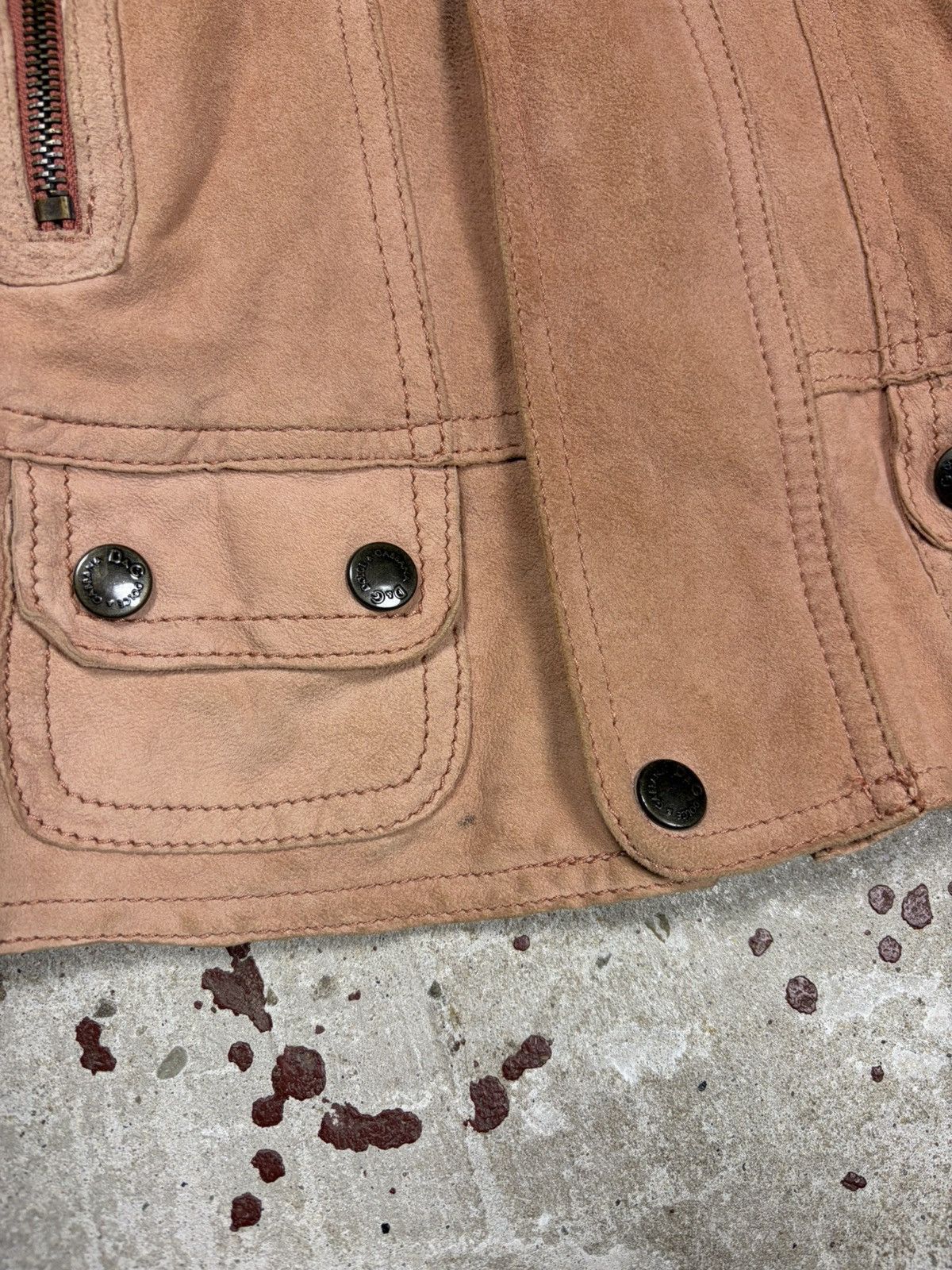 Dolce & Gabbana Vintage 2000s Dolce & Gabbana Suede Leather Utility Jacket Size M / US 6-8 / IT 42-44 - 4 Thumbnail