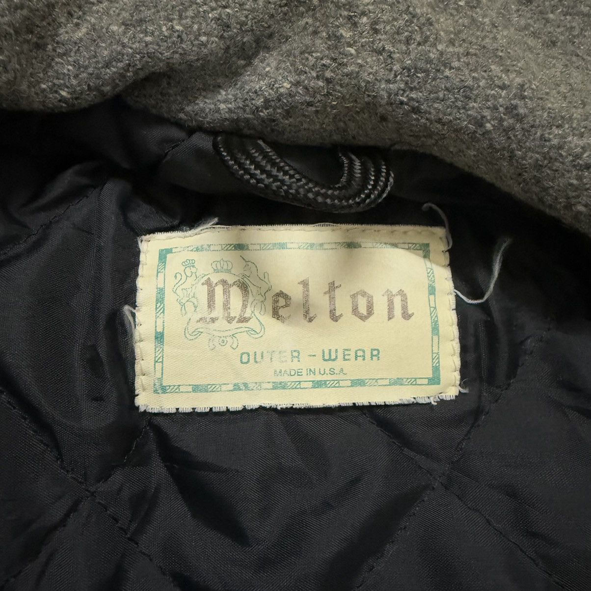 Vintage Vintage Melton Wool Peacoat Jacket Size US XL / EU 56 / 4 - 4 Thumbnail