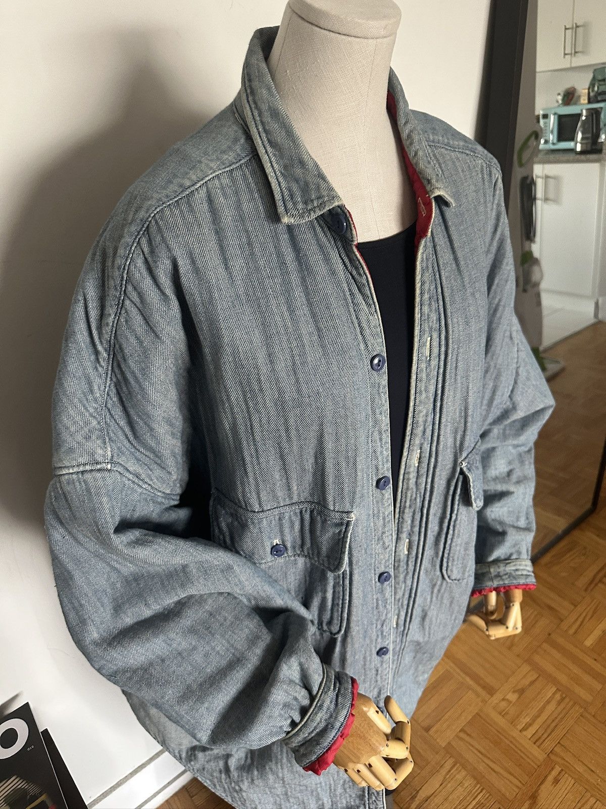 Kapital KAPITAL 18AW Double-Weave Denim & Quilted Shirt Coat, Unisex Size US S / EU 44-46 / 1 - 6 Thumbnail