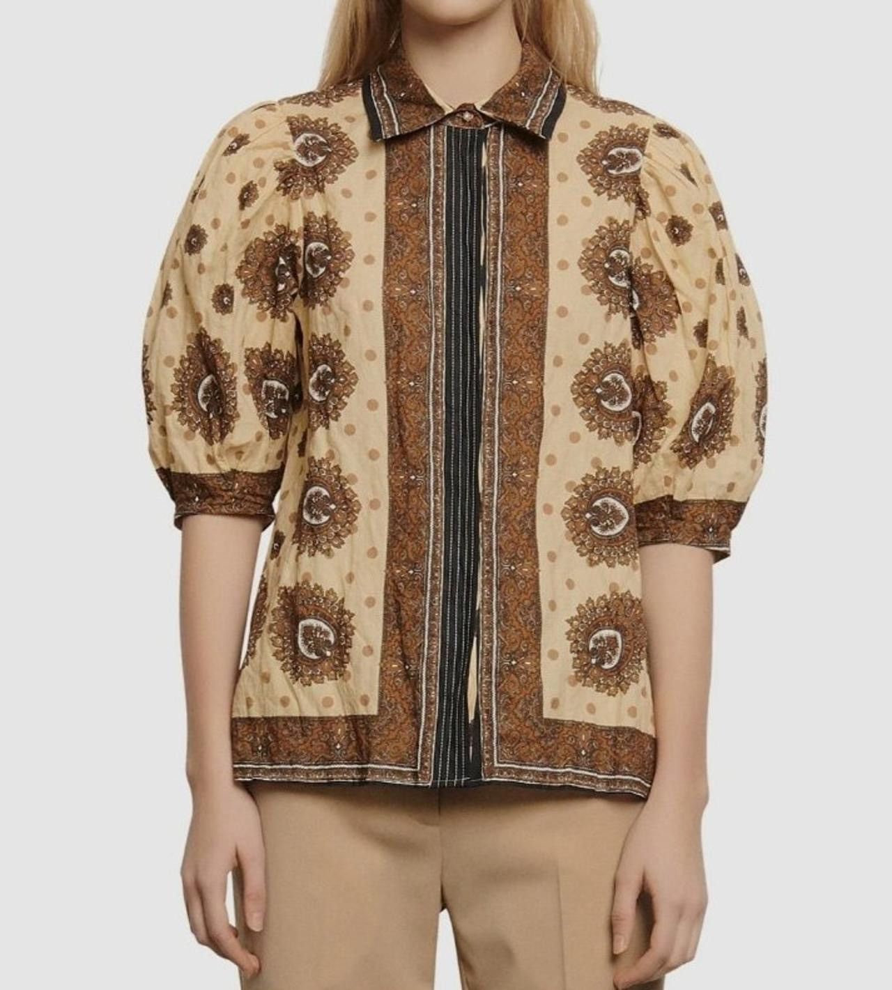Sandro Sandro Paris Paisley Puff Blouse shirt Size S / US 4 / IT 40 - 1 Thumbnail