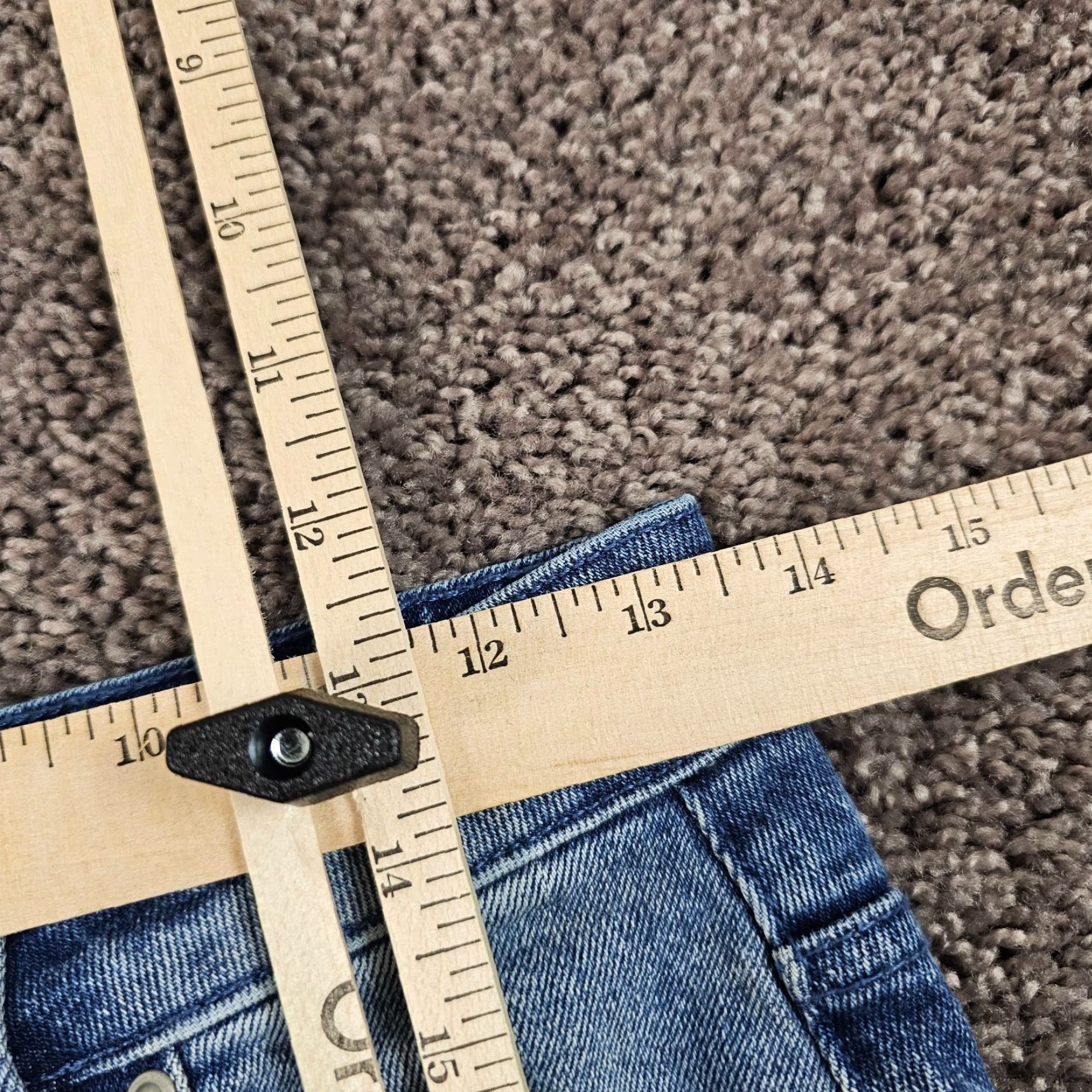 Asos VINTAGE ASOS Womens Jeans High Rise Straight Stretch Distressed Denim 27 Waist Blue Size 27" / US 4 / IT 40 - 5 Thumbnail
