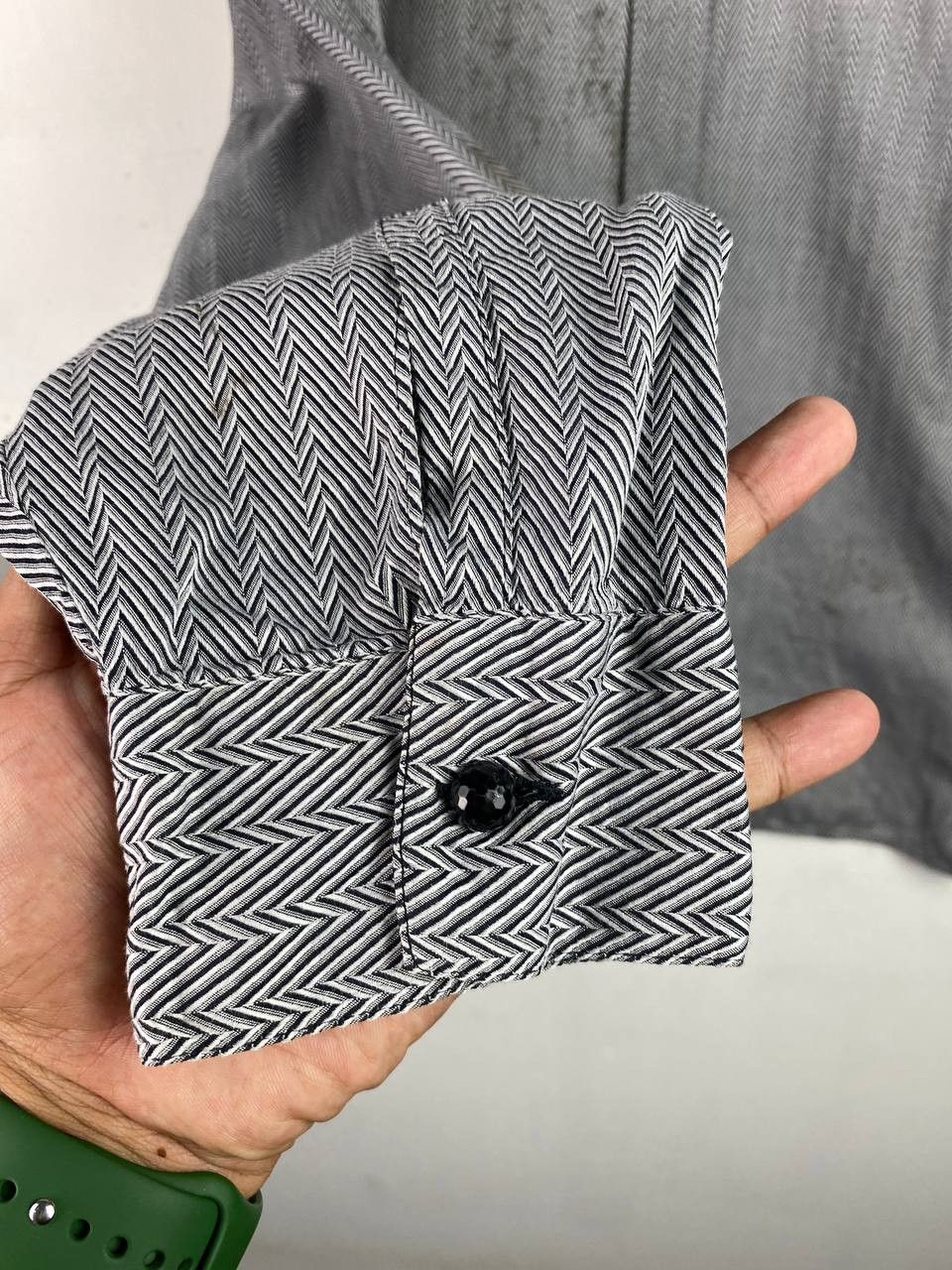 Versace versus by gianni versace shirt italy herringbone design Size US XL / EU 56 / 4 - 5 Thumbnail