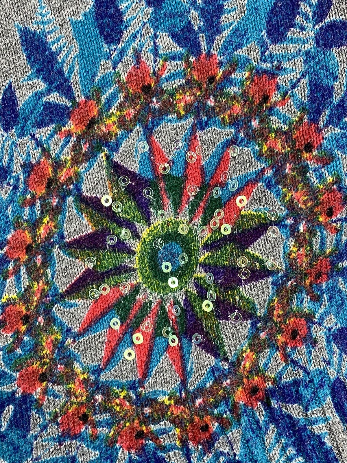 Desigual 🔥LASTDROP🔥Y2K Style Desigual Flowers Multicolor Thin Sweater Size M / US 6-8 / IT 42-44 - 8 Thumbnail