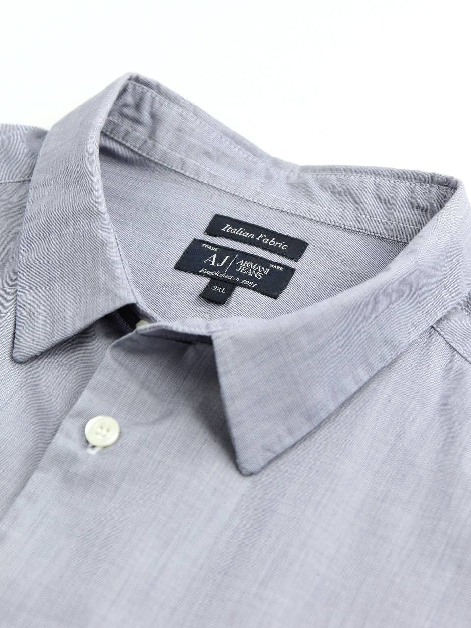 Armani ARMANI JEANS Cotton shirt with logo Size US XXL / EU 58 / 5 - 8 Thumbnail