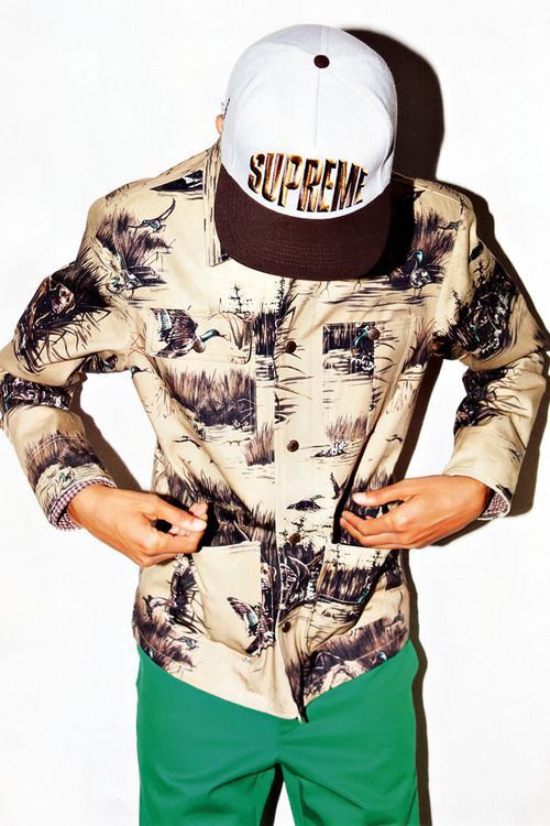Supreme Supreme FW12 Dogs and Ducks Chore Coat Tan Size US XL / EU 56 / 4 - 10 Thumbnail