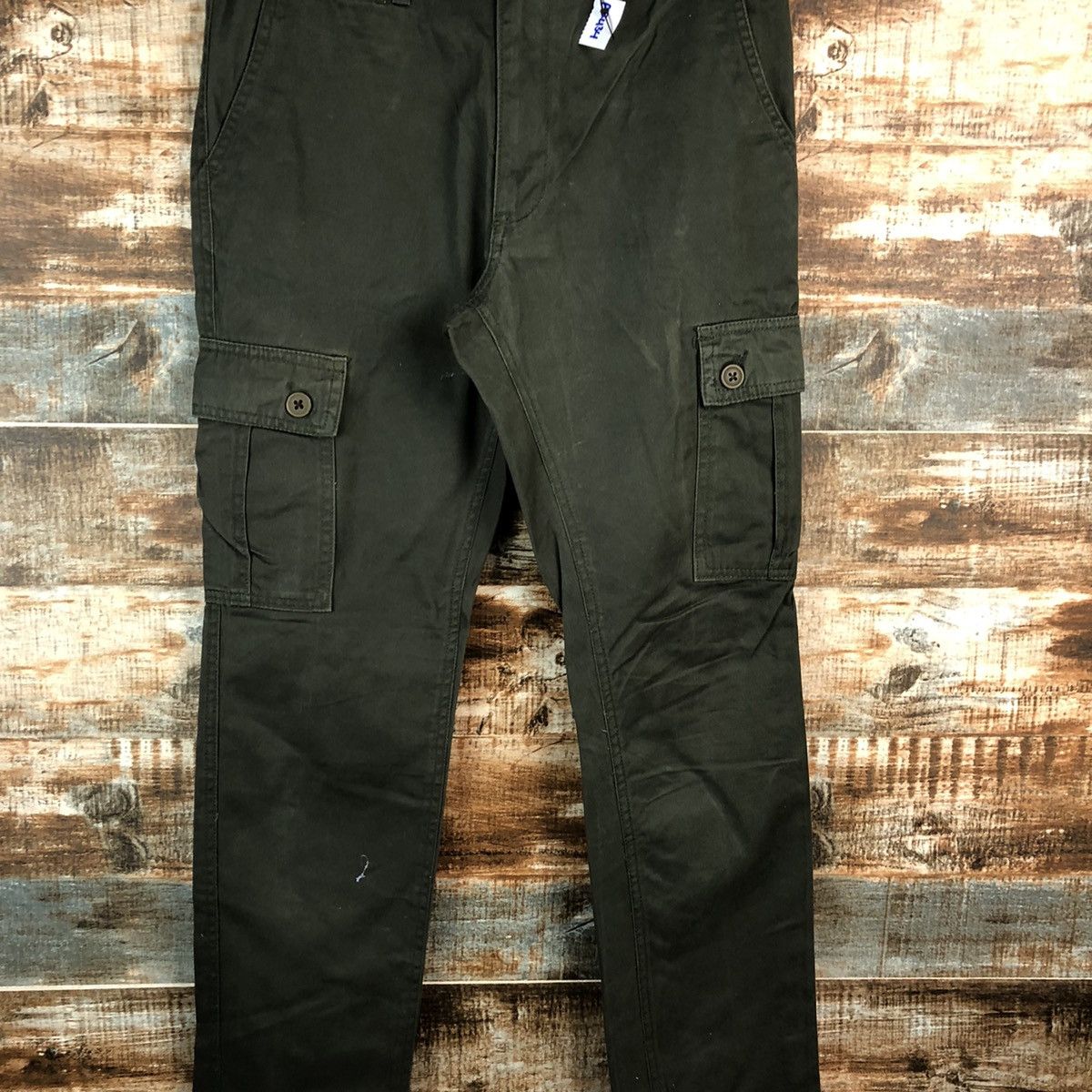 Japanese Brand Imp green Cargo buckle back utility Multipocket Pants #A2434 Size US 28 / EU 44 - 5 Thumbnail
