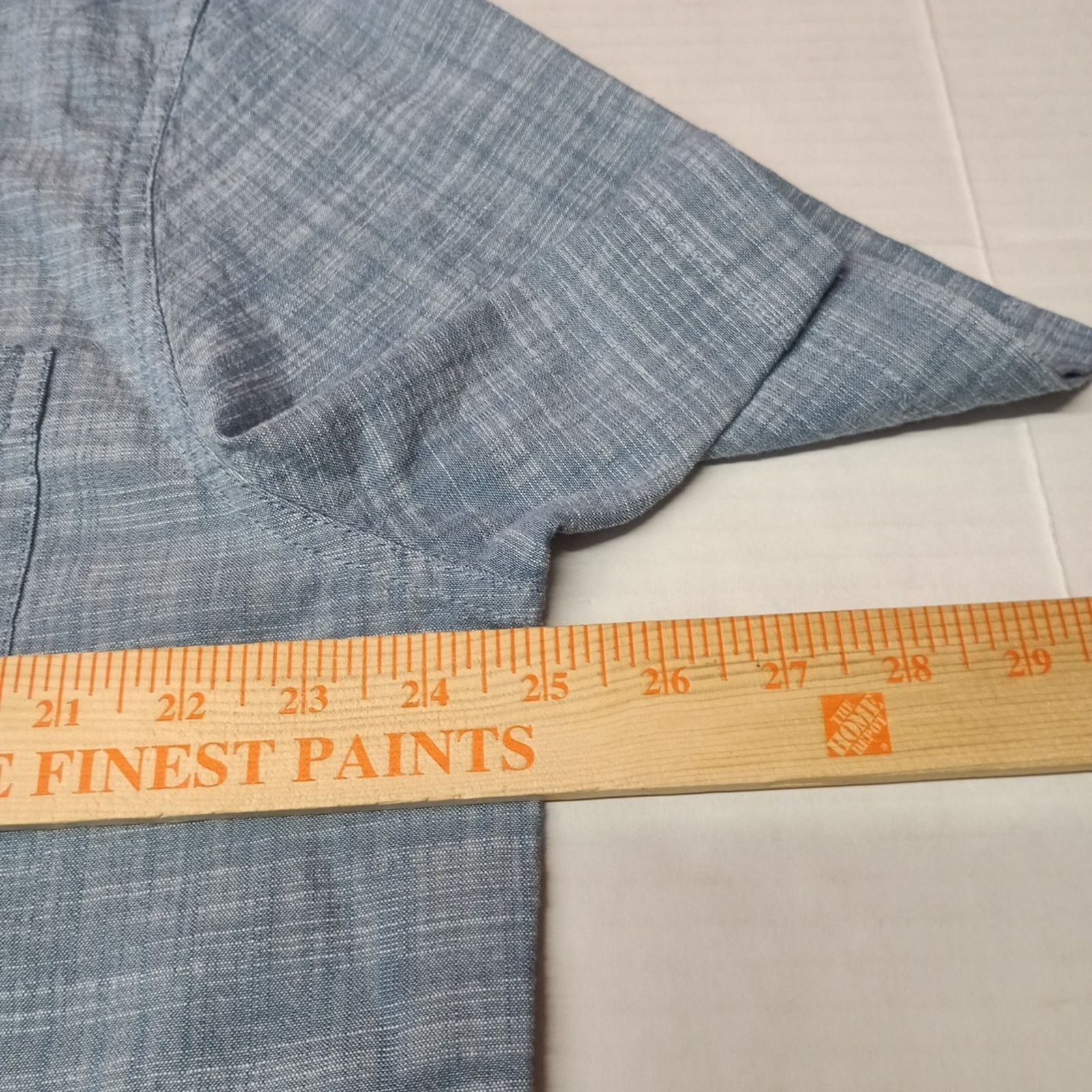 Chaps Chaps Seacoast Wash Chambray Woven Shirt Mens XL Blue Shadow Size US XL / EU 56 / 4 - 4 Thumbnail