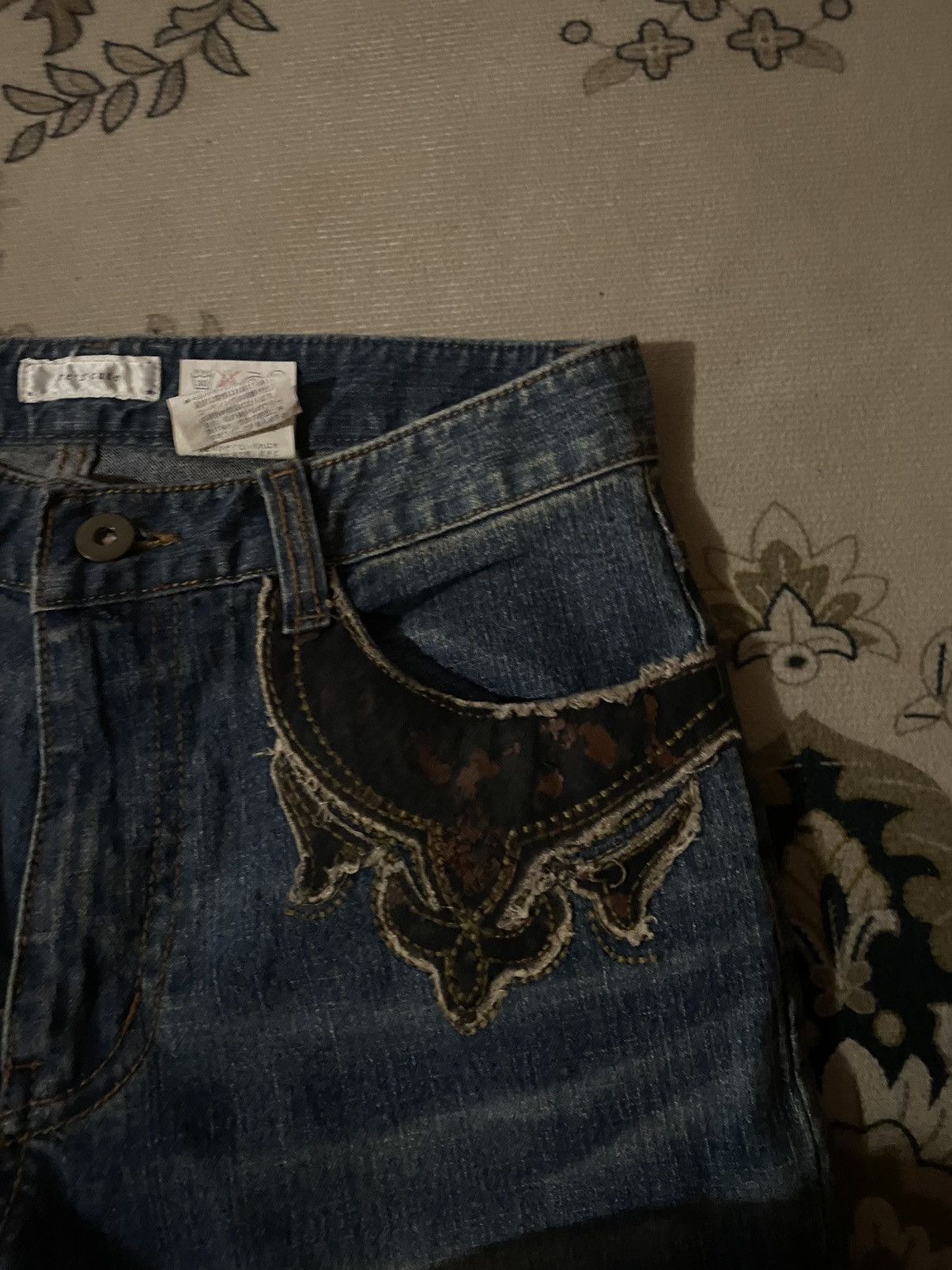 Japanese Brand Vintage Japanese Brand Flare Denim Jeans Size US 27 - 3 Thumbnail