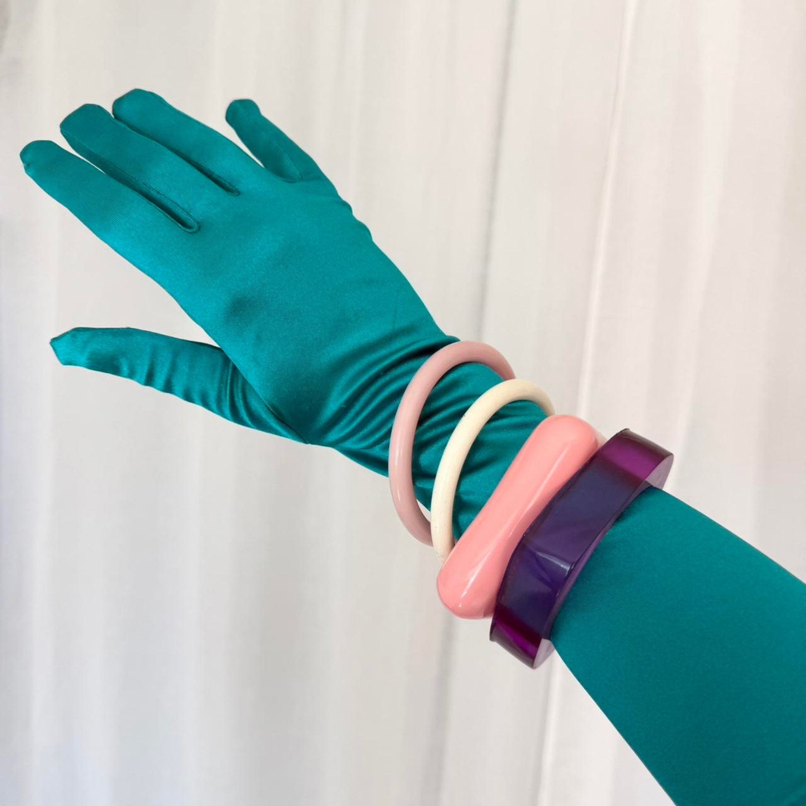 Other ✿ ⋆｡ Vintage Bangle Bracelet Set – Jelly + Lucite ⋆｡✿ Size ONE SIZE - 1 Thumbnail