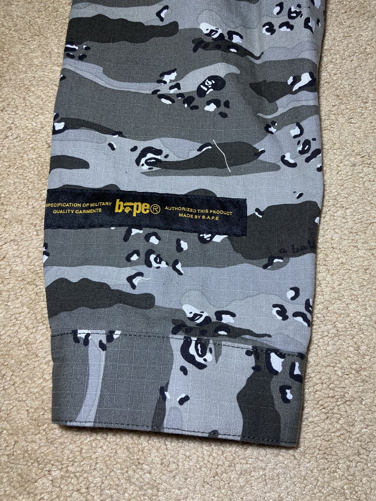 Bape 2018 Bape Gray Ape Face Camo Jacket Logo Denim Black Loose Size US M / EU 48-50 / 2 - 8 Thumbnail