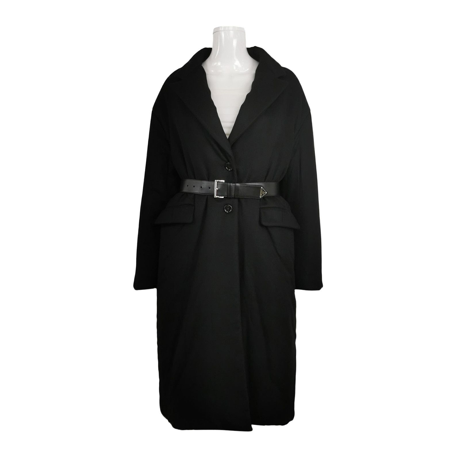 Prada Prada Belted Cashmere Blend Coat Size 42 Size M / US 6-8 / IT 42-44 - 1 Thumbnail