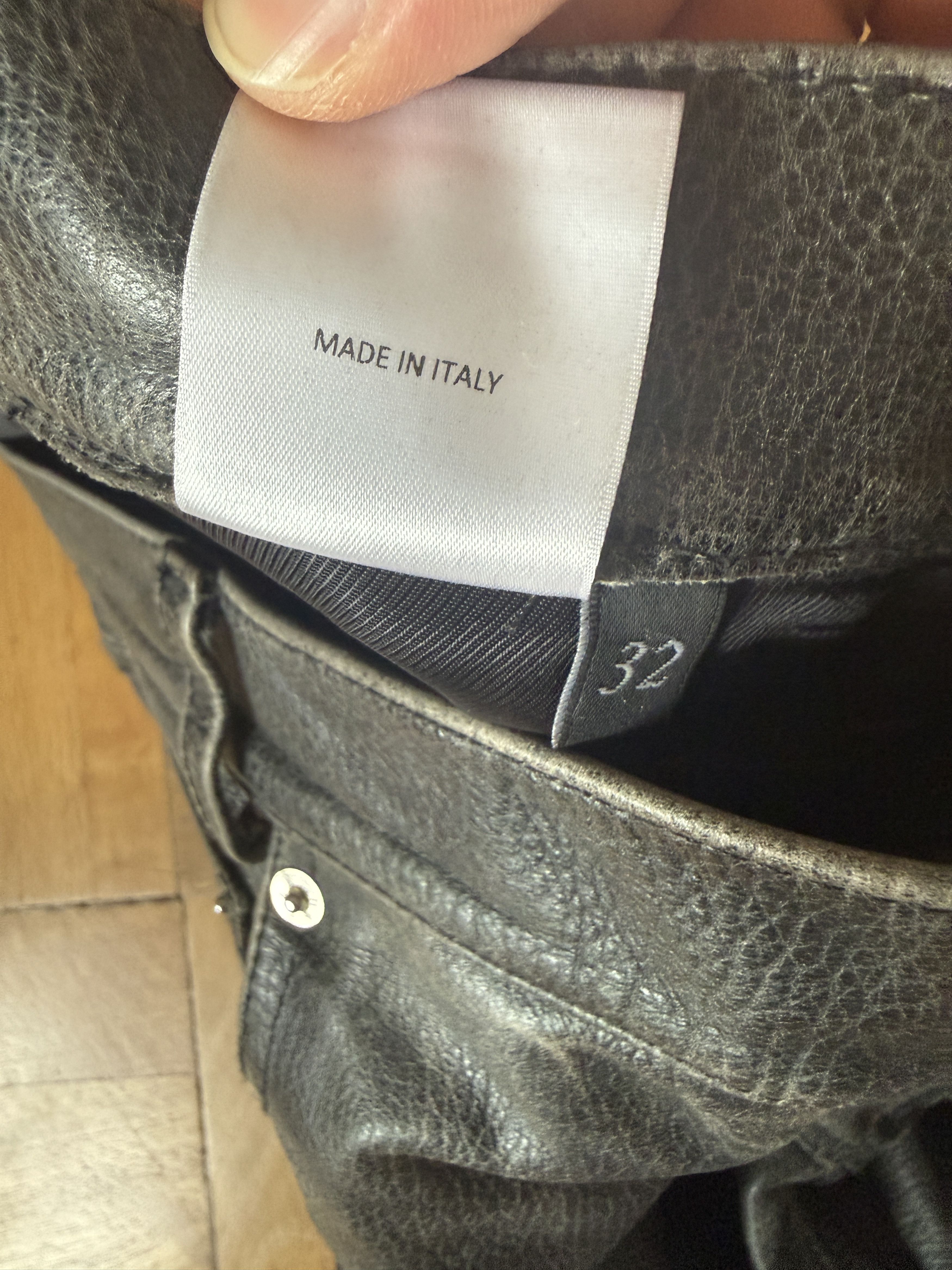 Enfants Riches Deprimes Flared Leather Jeans Size US 32 / EU 48 - 6 Thumbnail