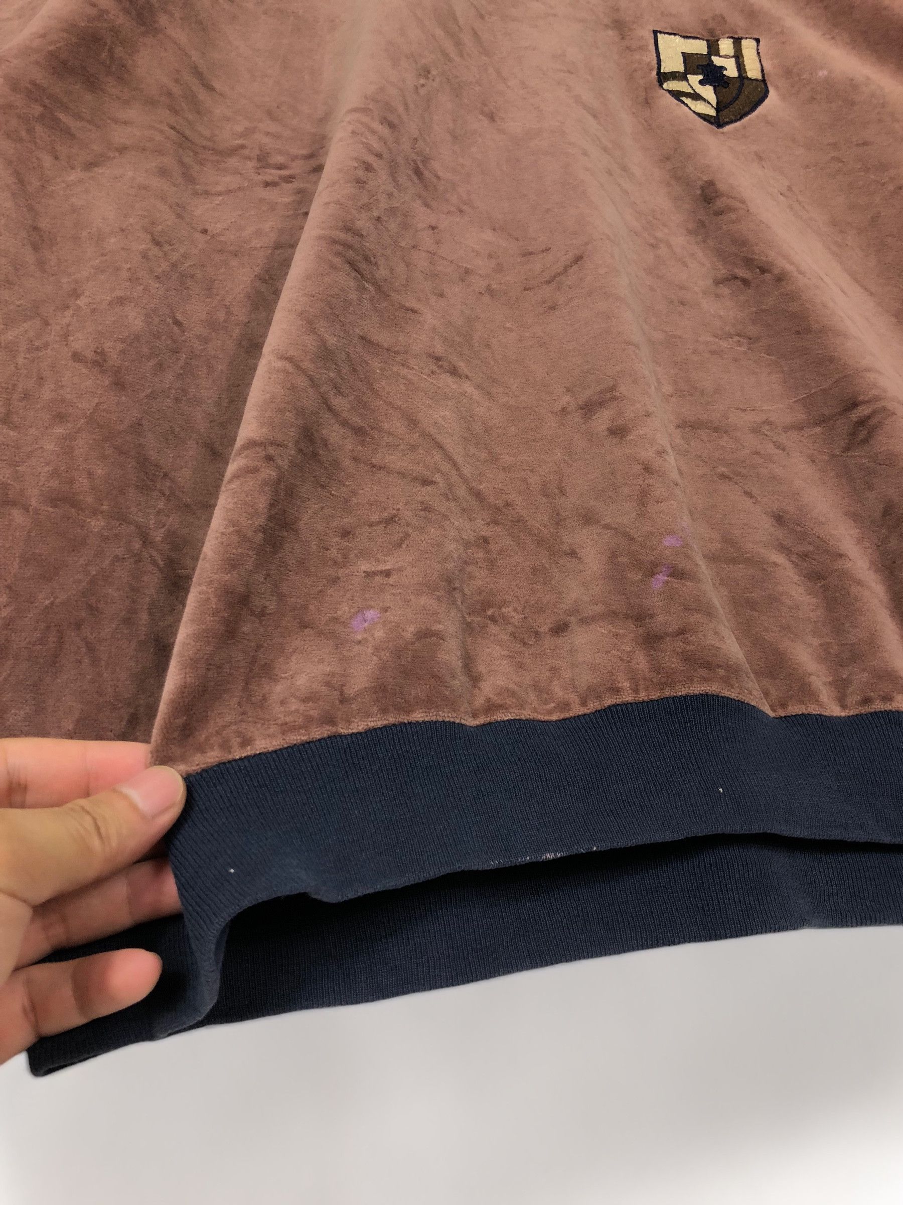 Celine RARE🔥VINTAGE 80’S CELINE VELVET SWEATSHIRT MADE IN FRANCE Size US L / EU 52-54 / 3 - 6 Thumbnail