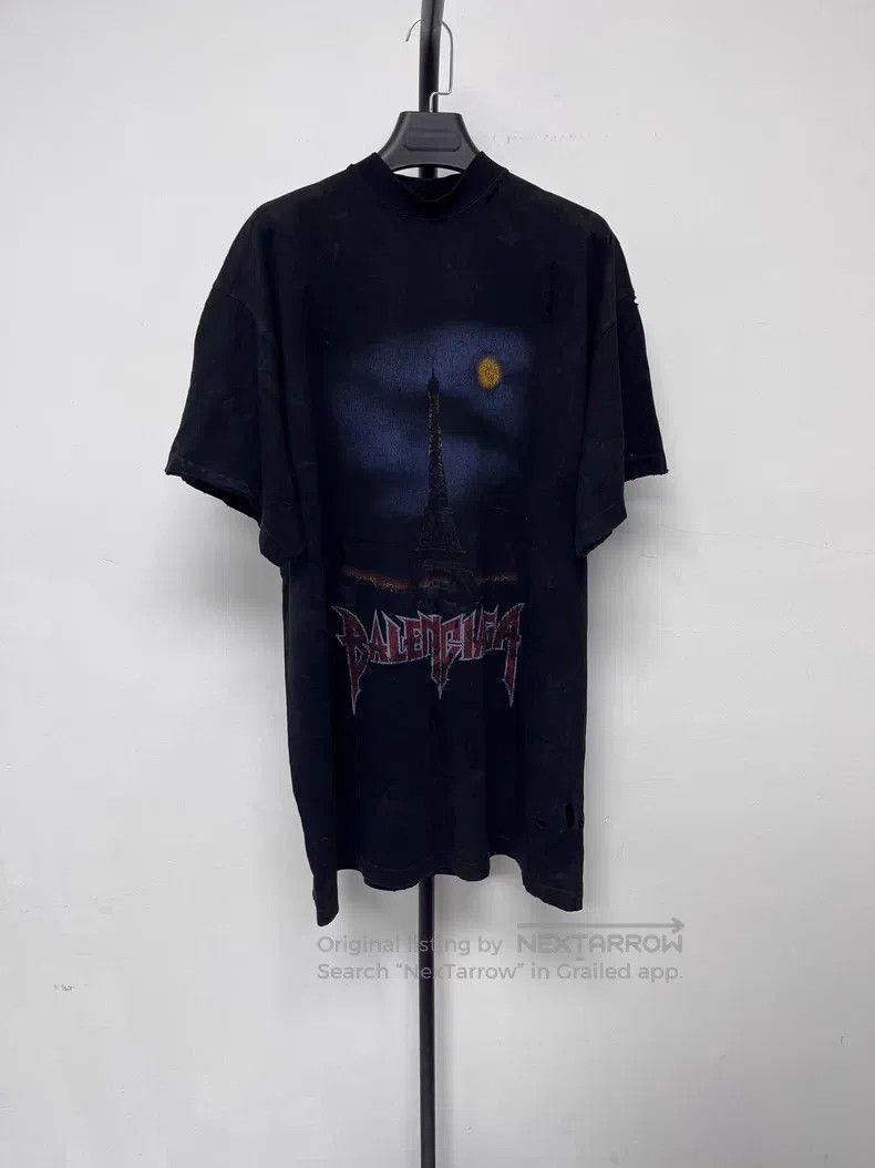 Balenciaga Balenciaga Letter Printed Round Neck Casual Short Sleeve T Size US S / EU 44-46 / 1 - 1 Thumbnail