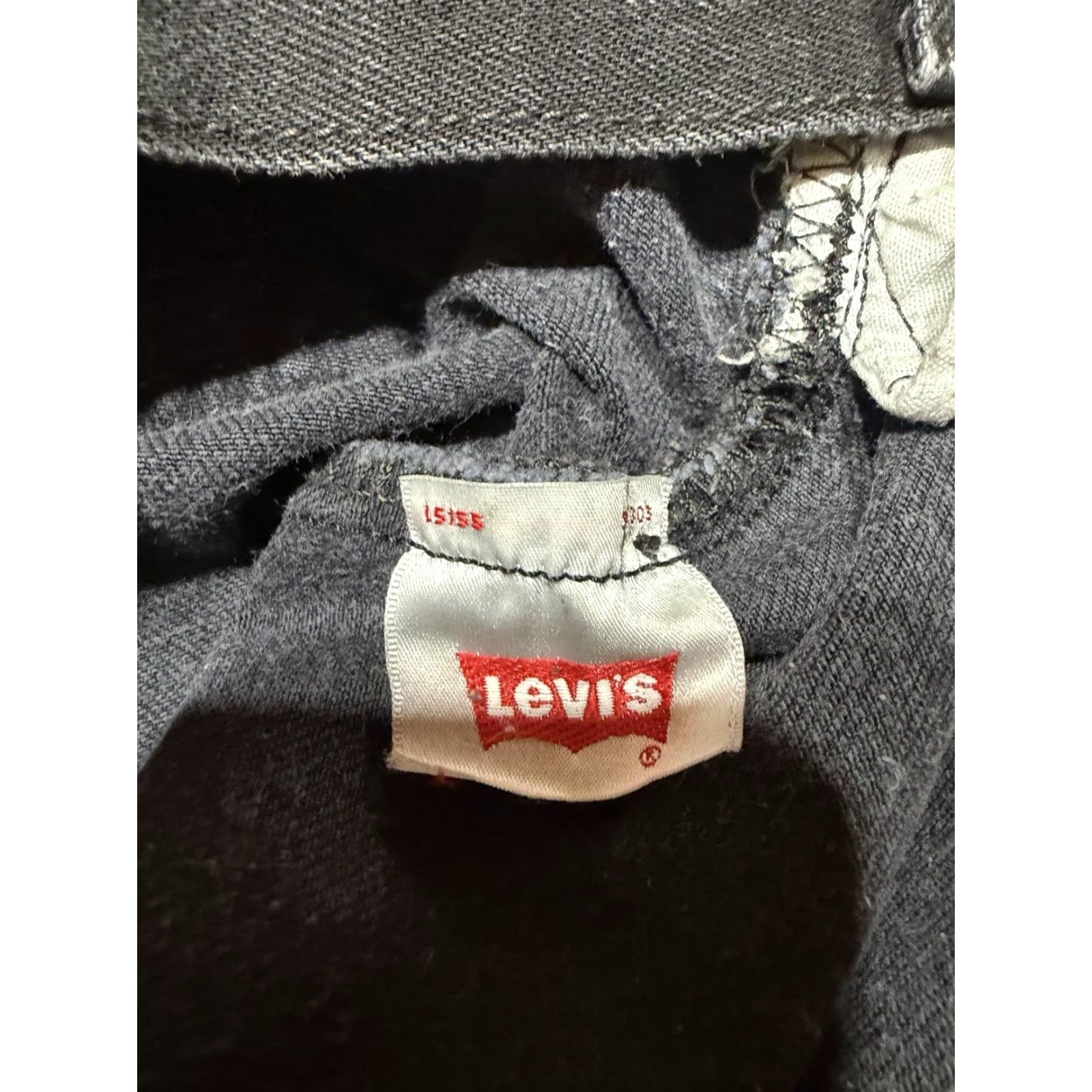Levi's Vintage Levi’s 501 Jeans Men's Size 32 Black Denim 32X34 Button Fly Mid Rise 5-Pocket Straight Regular Vol 501 Series United States Jeans Mens Size US 32 / EU 48 - 5 Thumbnail
