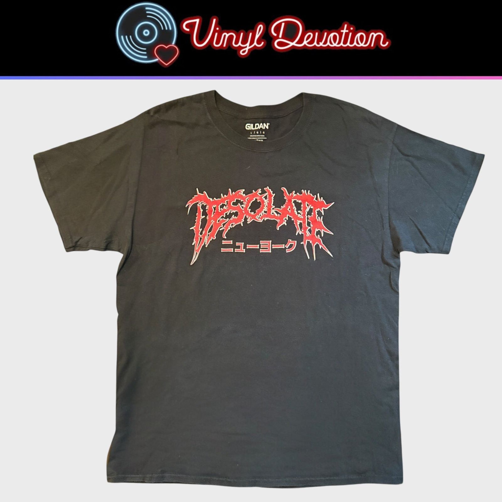 Other Desolate NY Metalcore Band Red Logo T-Shirt Size L Size US L / EU 52-54 / 3 - 1 Thumbnail