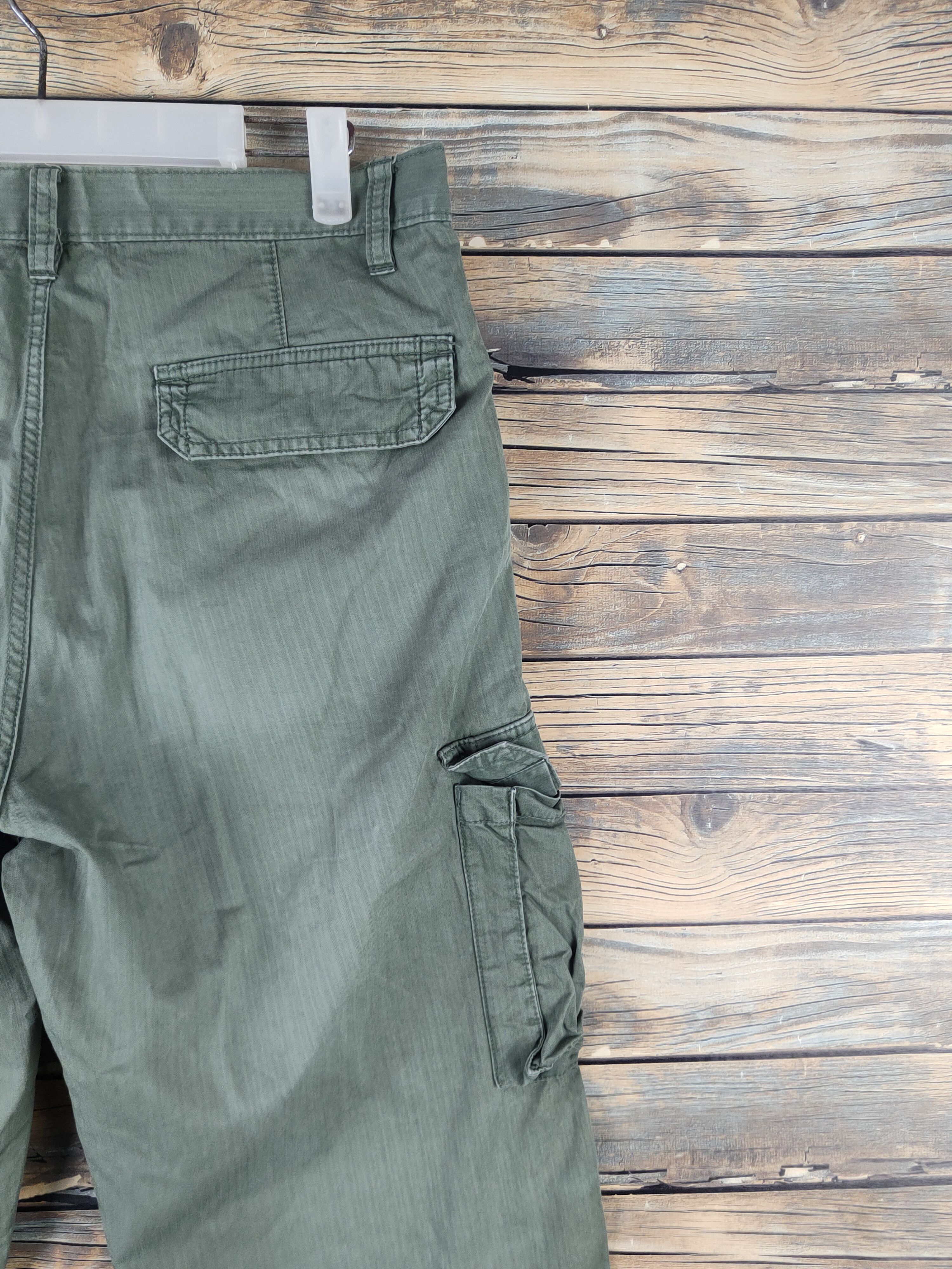 Japanese Brand DL Uniqlo Green Multipocket Cargo Pants #2622 Size US 34 / EU 50 - 10 Thumbnail