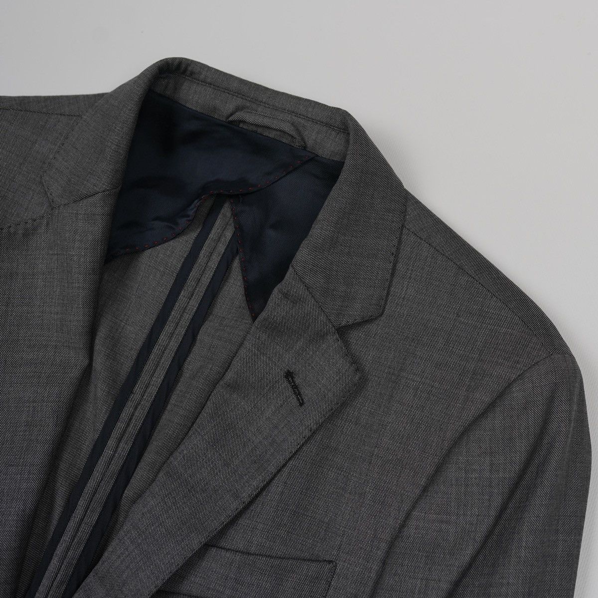 Hackett × Loro Piana Hackett Loro Piana Suit Grey Blazer Jacket Size 38R - 6 Thumbnail