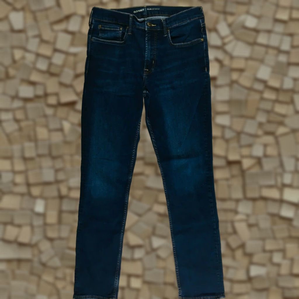 Old Navy Old Navy Jeans Women's 32x34 Blue Mid Rise Straight Slim Fit Denim Pants Size 24" / US 00 / IT 34 - 1 Thumbnail