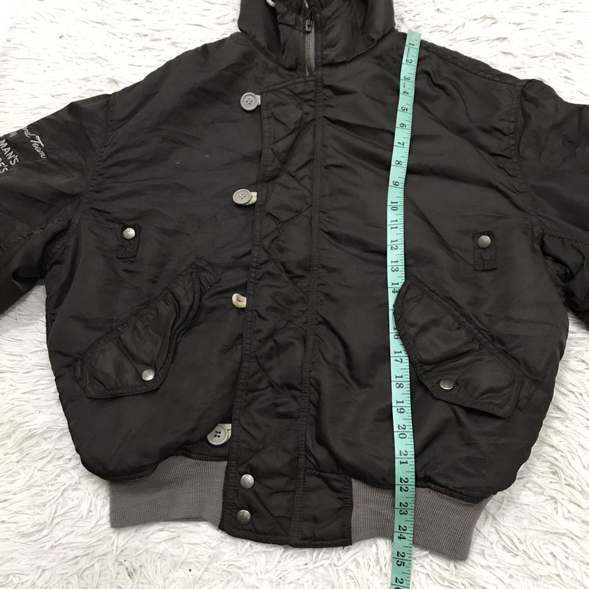 Japanese Brand × Vintage Vintage Pazzo Brand Cold Weather Bomber Flight Jacket Hoodie Size US M / EU 48-50 / 2 - 22 Thumbnail