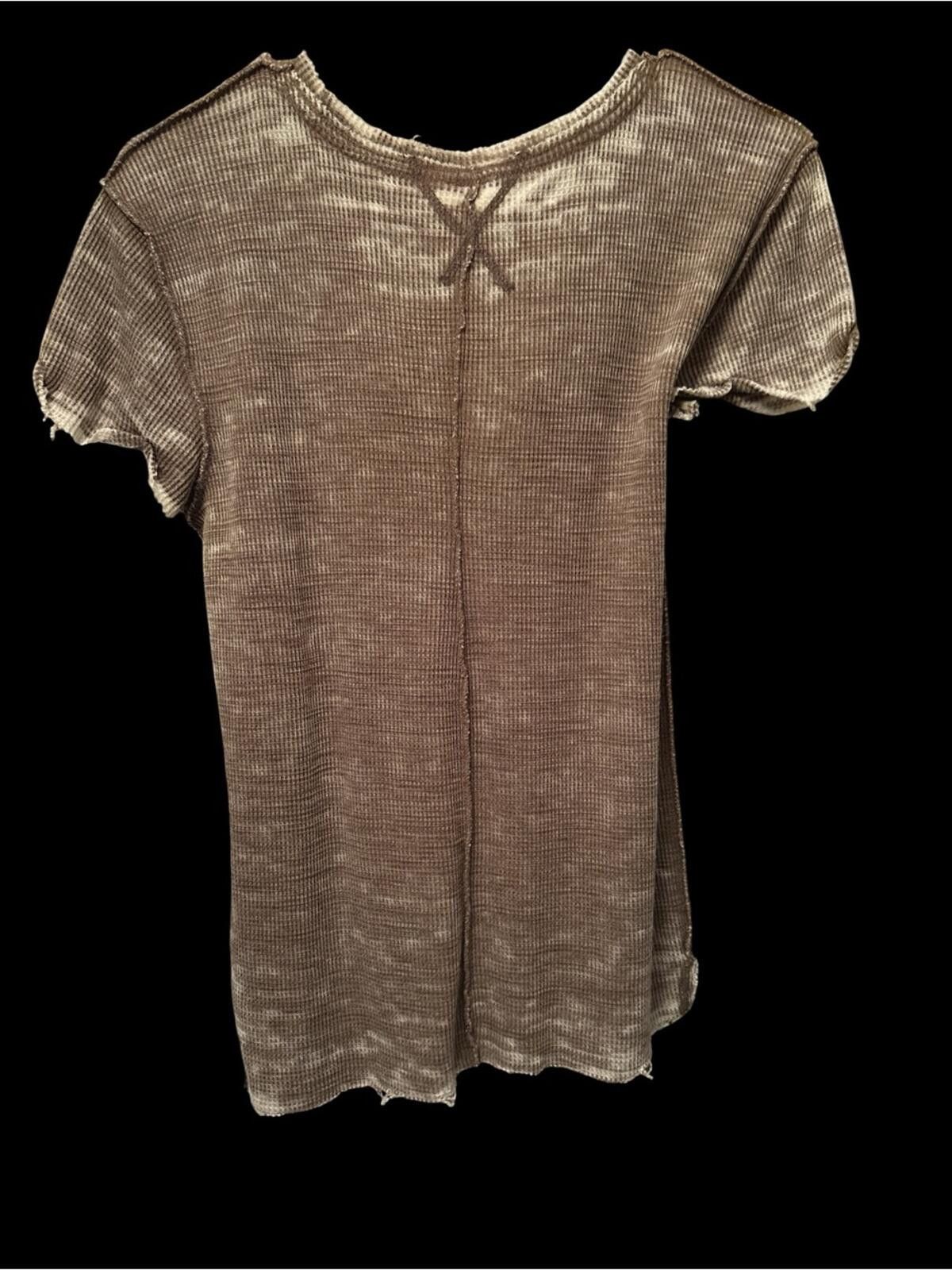 Other We the Free Waffle Short Sleeve Shirt Size M / US 6-8 / IT 42-44 - 2 Thumbnail
