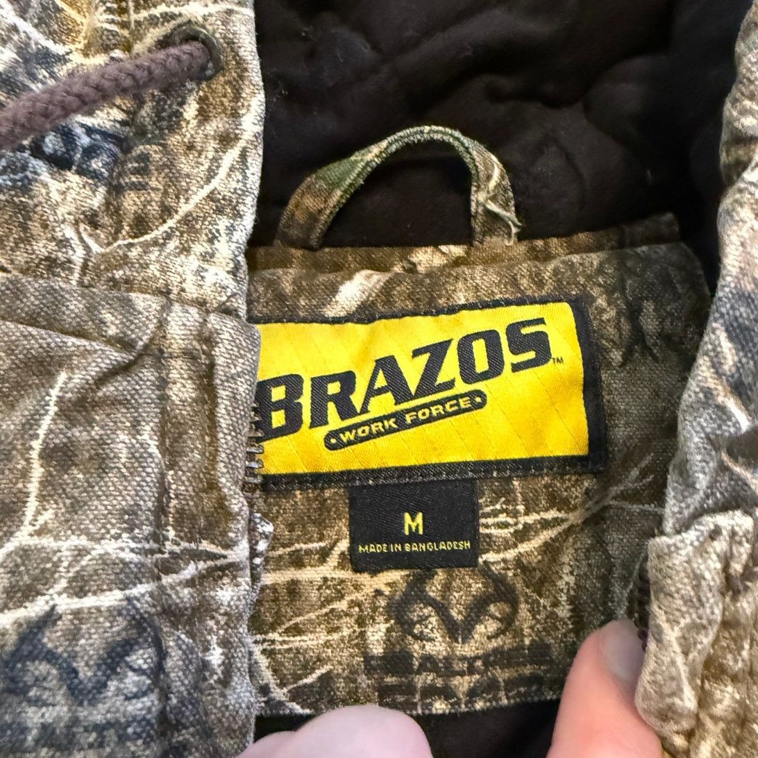 Vintage Brazos Camo Lined Insulated Hooded Hunting Canvas Jacket Size US M / EU 48-50 / 2 - 4 Thumbnail