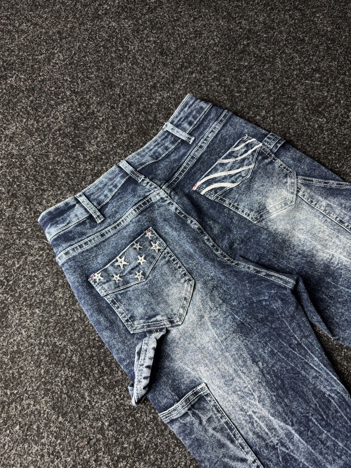 Japanese Brand × Vintage Vintage 90s Low Waist Flare Jeans Y2K Japanese Vibe Size 27" / US 4 / IT 40 - 12 Thumbnail