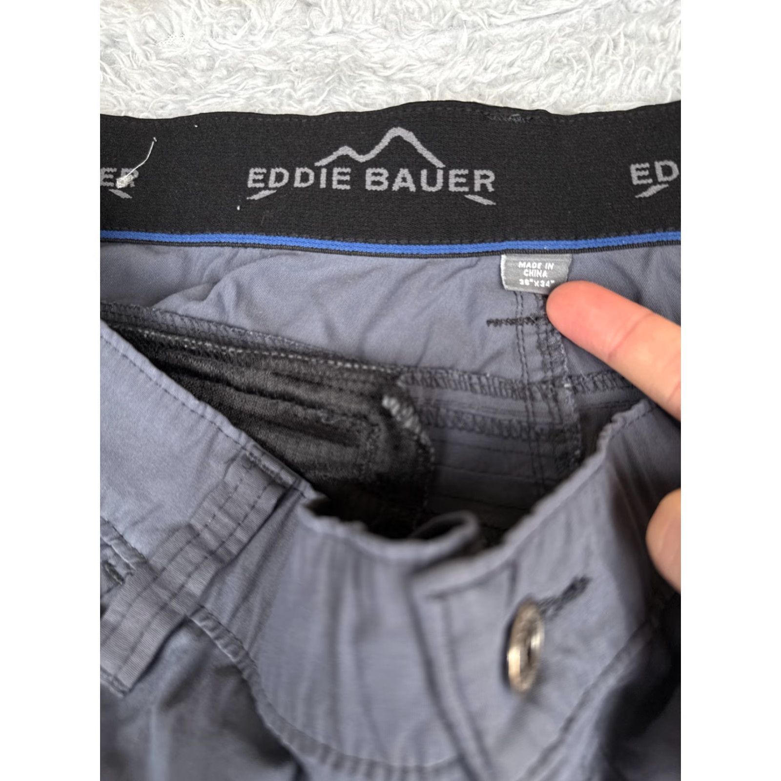 Eddie Bauer Eddie Bauer Pants Mens 36 Gray Chino Straight Leg 100% Nylon Hiking Camp 36x34 Size US 36 / EU 52 - 6 Thumbnail