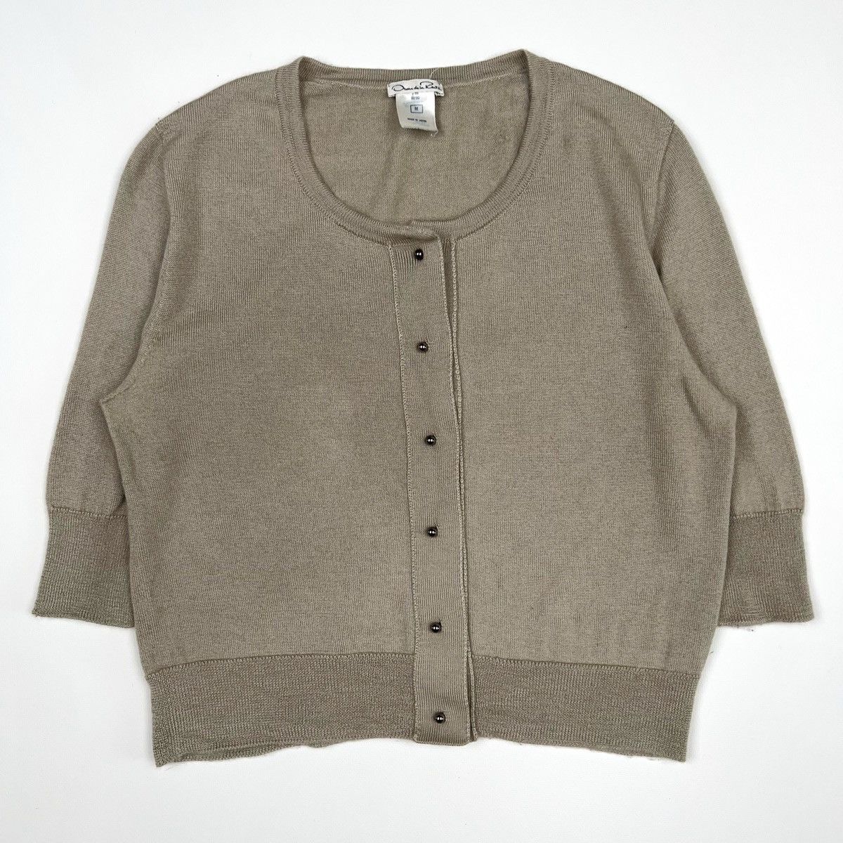 Oscar De La Renta Oscar De La Renta Cashmere Silk Sweater Cardigan Size M / US 6-8 / IT 42-44 - 1 Thumbnail