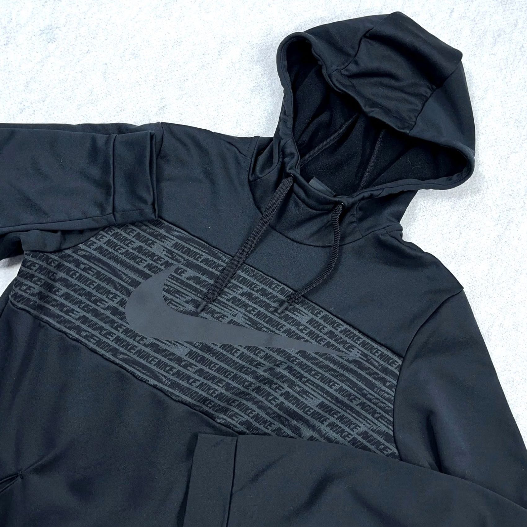 Nike Nike Dri Fit Hoodie Mens Medium Black Performance Big Swoosh Adult Sweatshirt Size US M / EU 48-50 / 2 - 2 Thumbnail