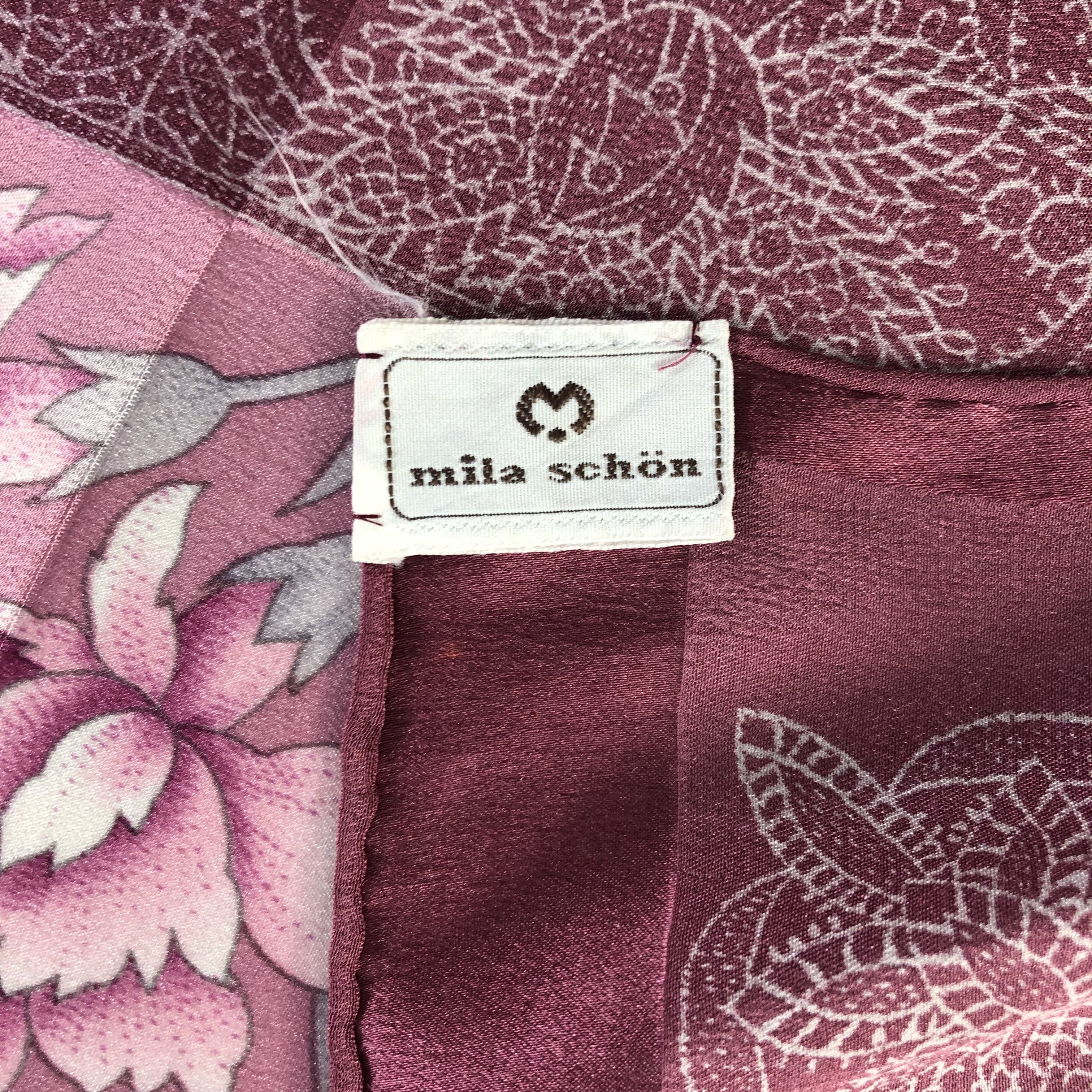 Mila Schon × Vintage Vintage Mila Schon Silk Scarf Size ONE SIZE - 5 Thumbnail