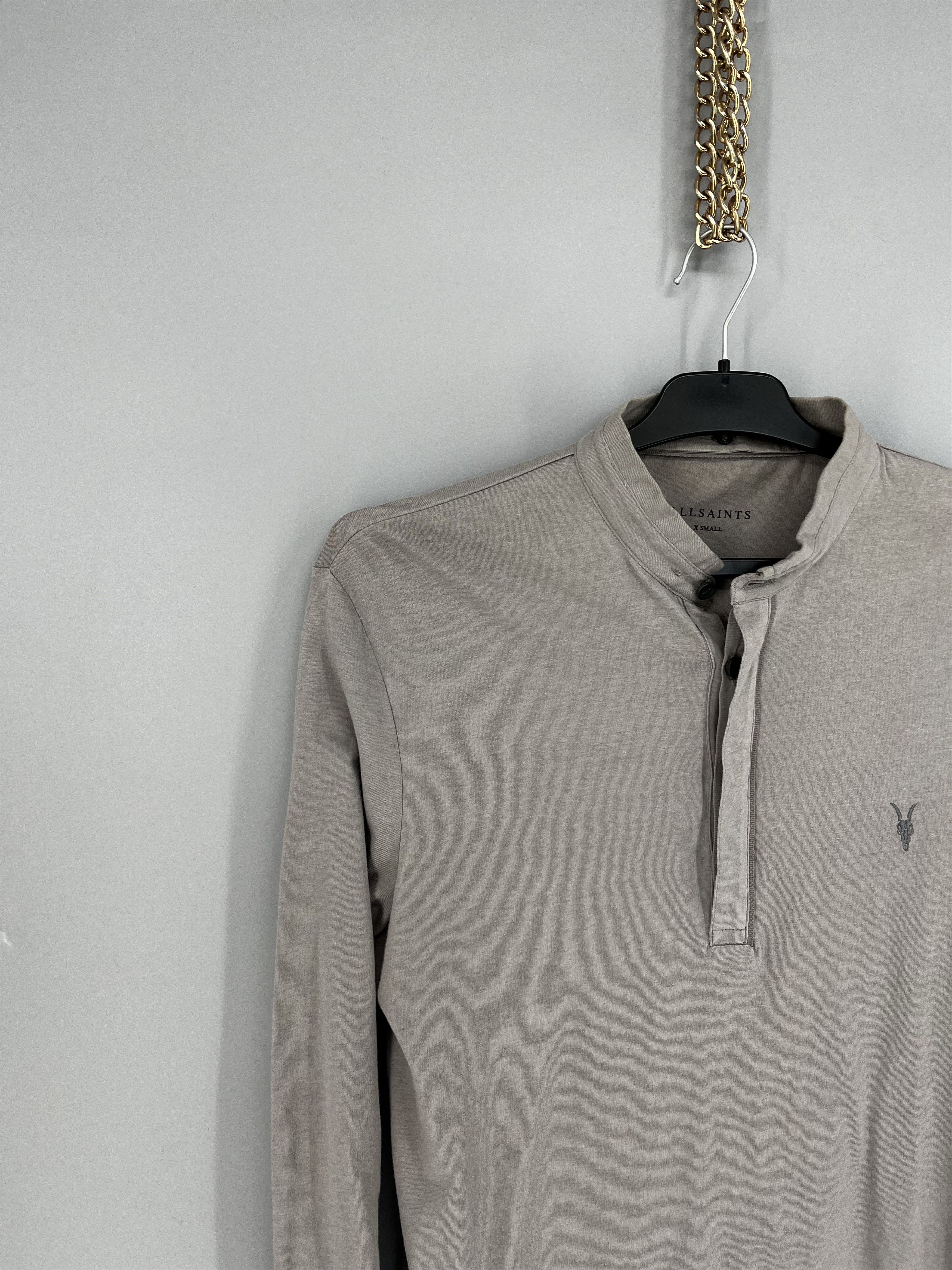 Allsaints Vintage Basic Allsaints Mini Logo Basic Tee Old Money Size US XS / EU 42 / 0 - 4 Thumbnail