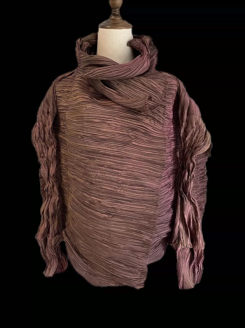 Issey Miyake Issey Miyake size:2 Brown main line metal aurora jacket Size M / US 6-8 / IT 42-44 - 1 Thumbnail