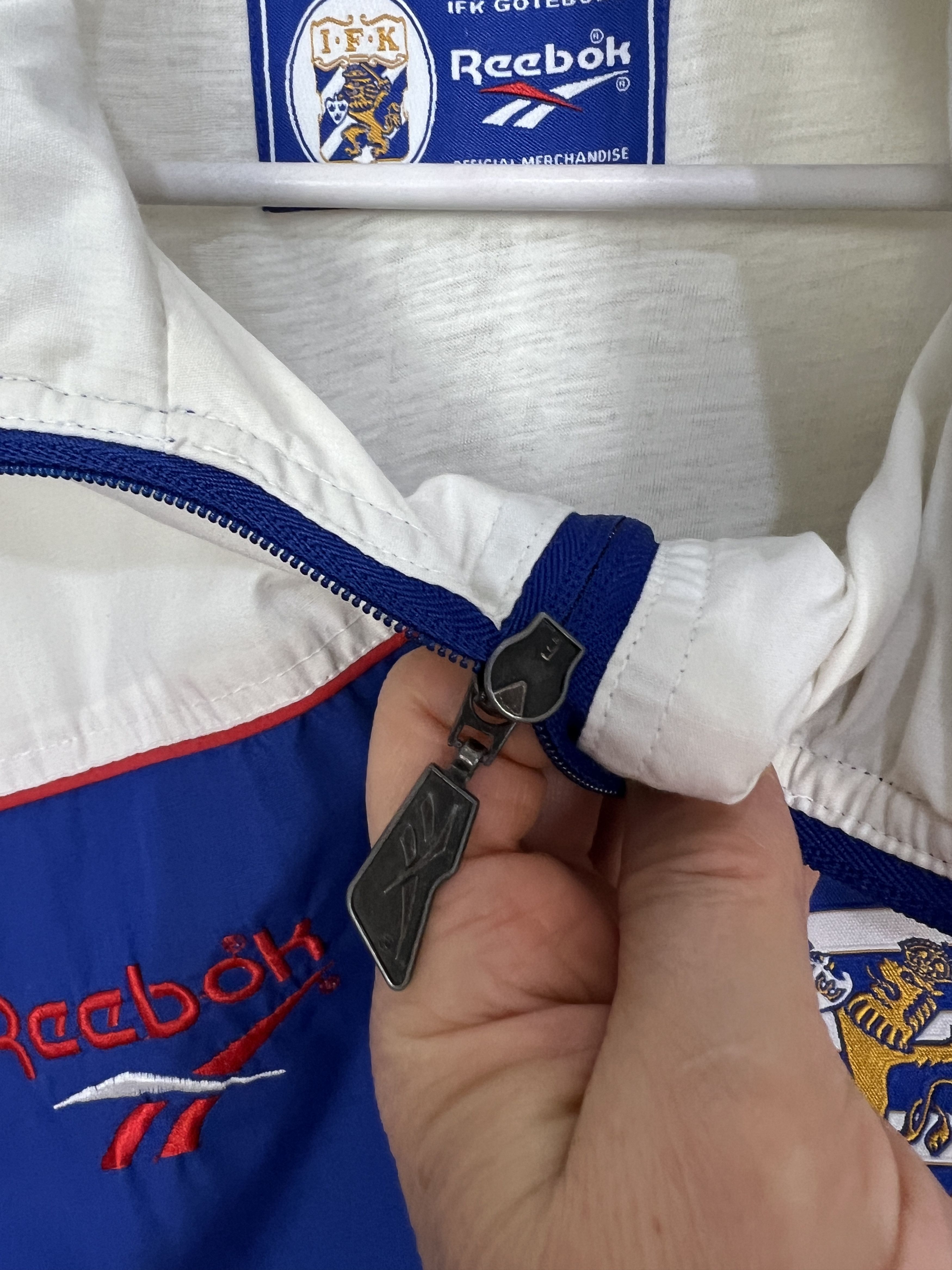 Reebok Vintage 90s Reebok IFK Goteborg Football Jacket Soccer Track Size US XL / EU 56 / 4 - 4 Thumbnail