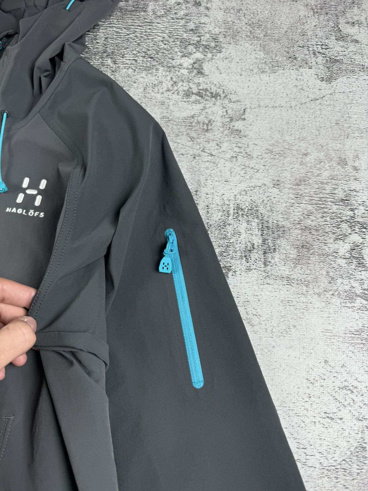 Haglofs Vintage Haglofs Skarn Gorpcore Grey Light Jacket Windbreaker Size L / US 10 / IT 46 - 7 Thumbnail