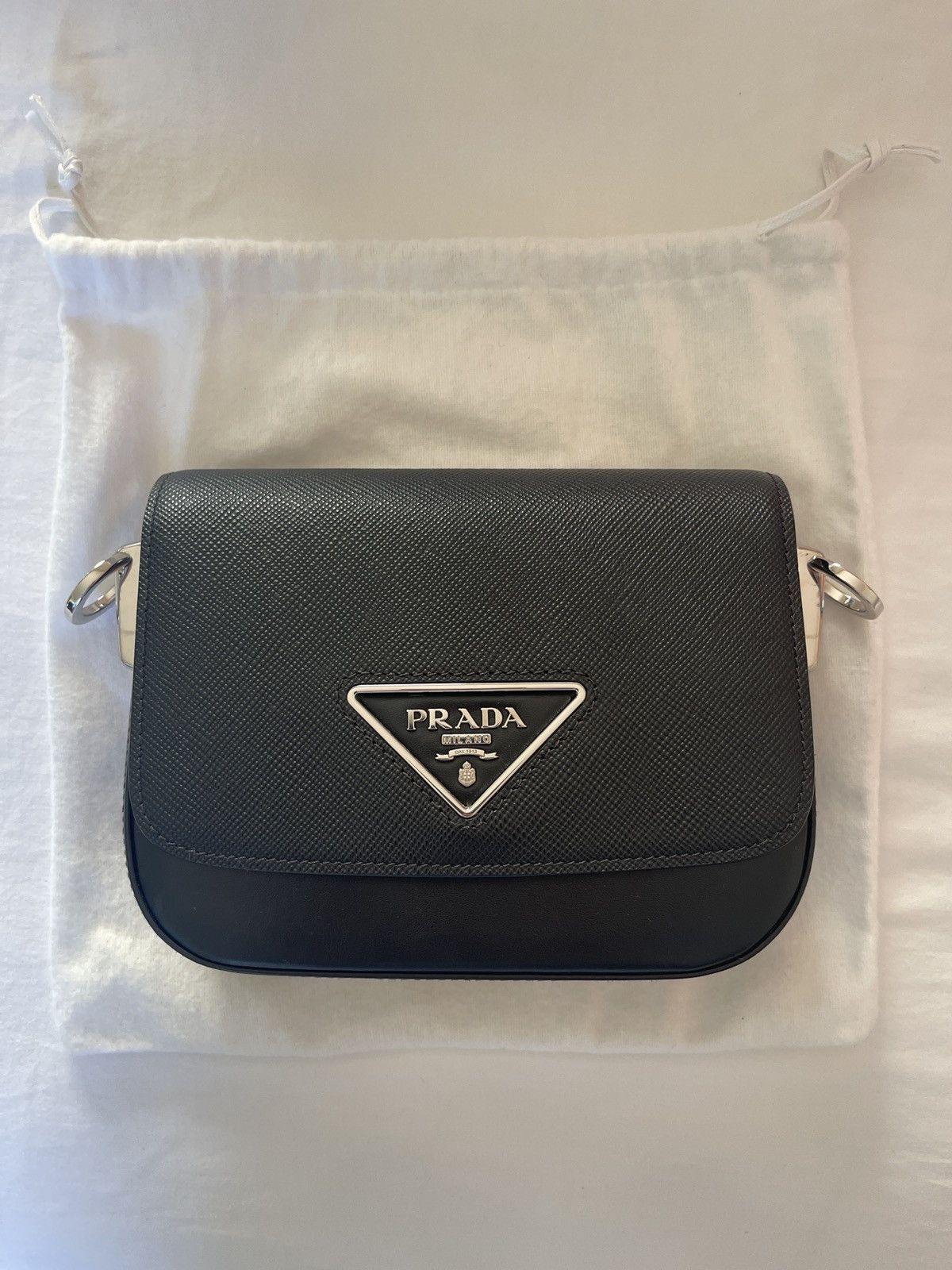 Prada Prada Shoulder Bag in Saffiano Leather Size ONE SIZE - 2 Thumbnail