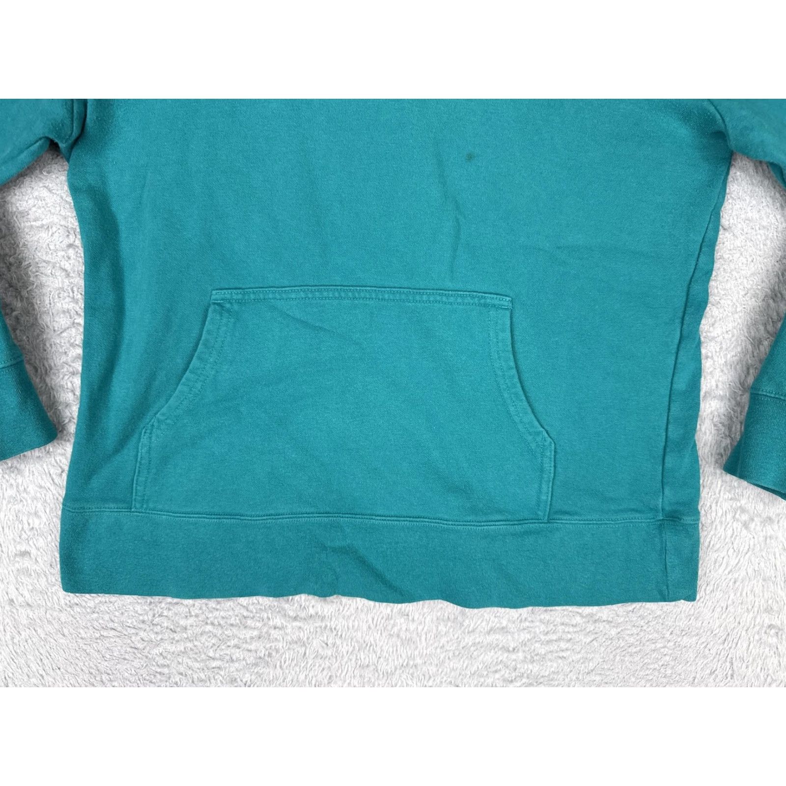 The North Face The North Face Hoodie Womens Large Green Logo Pullover Sweatshirt Jersey Fabric Size L / US 10 / IT 46 - 5 Thumbnail
