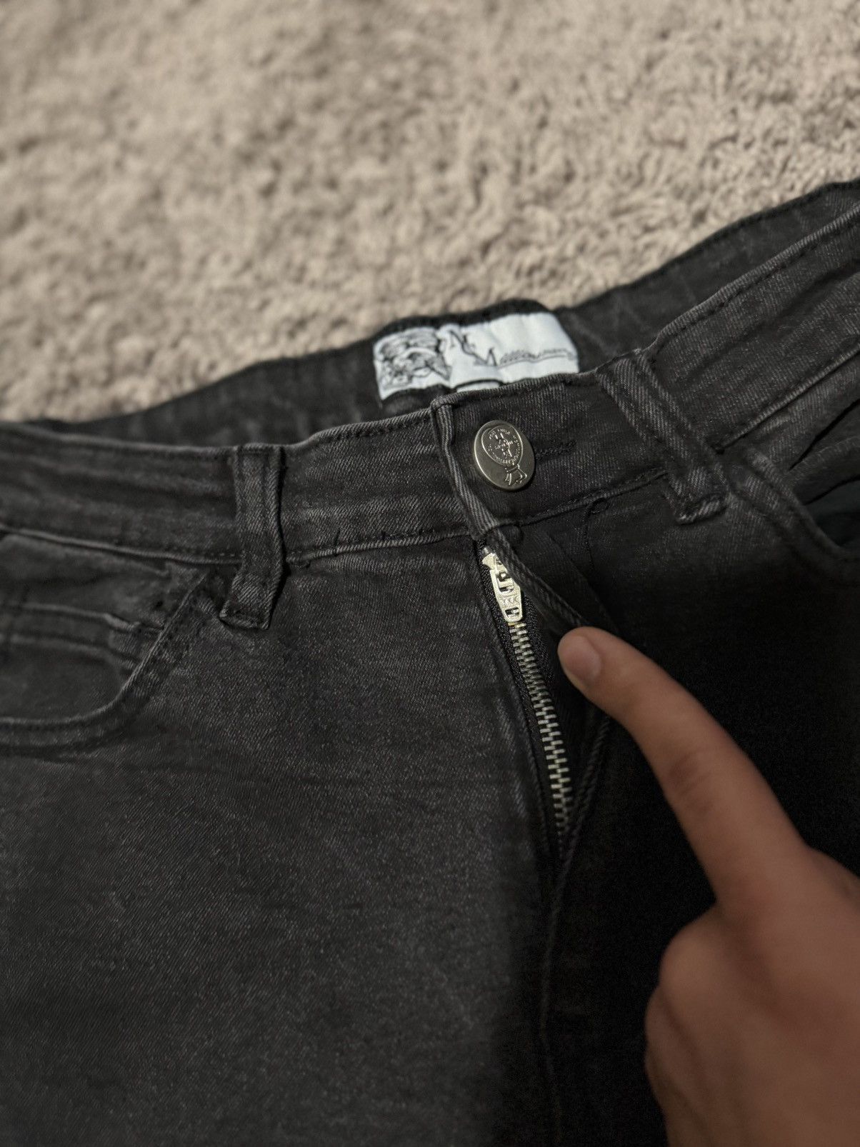 Other “McMillion” Black Stacked Jeans Size US 30 / EU 46 - 4 Thumbnail